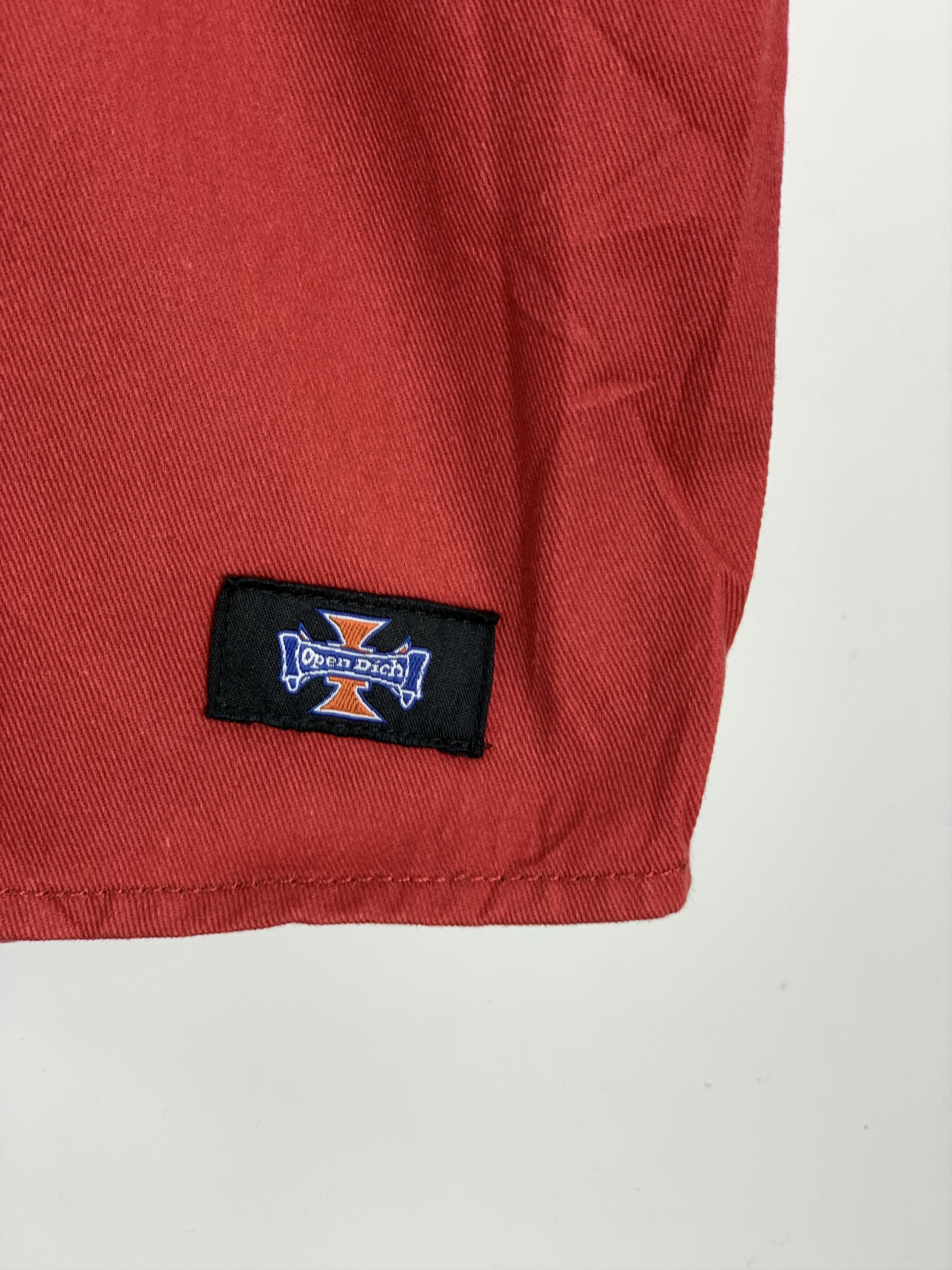 Japanese Brand Vintage Supreme Skyscrapers Workers Shirt Red J1530 Size US L / EU 52-54 / 3 - 7 Thumbnail