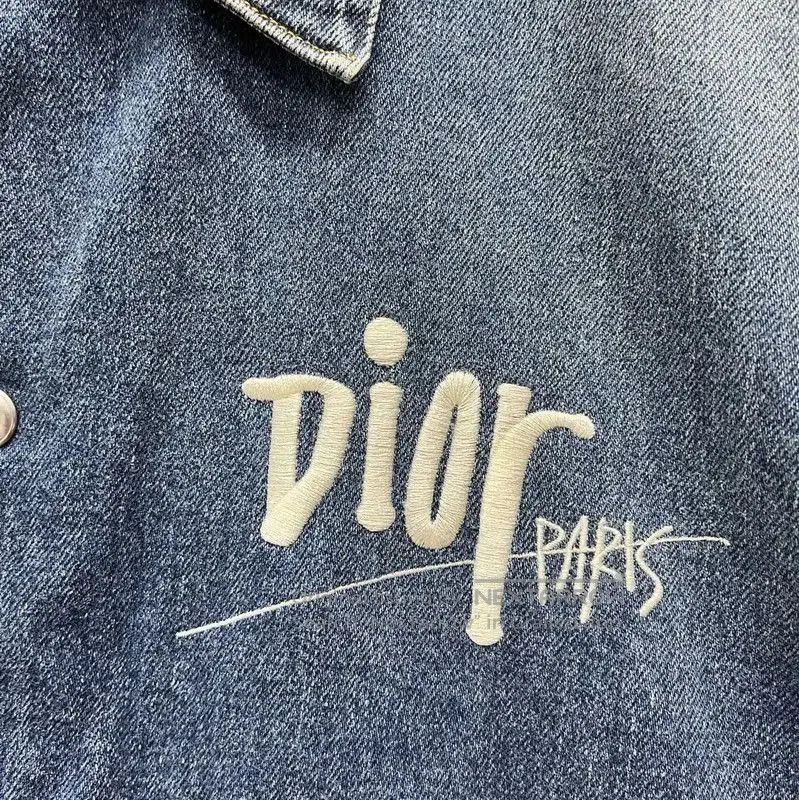 Dior Dior Blue Denim Jacket with Embroidery . Size US M / EU 48-50 / 2 - 3 Thumbnail