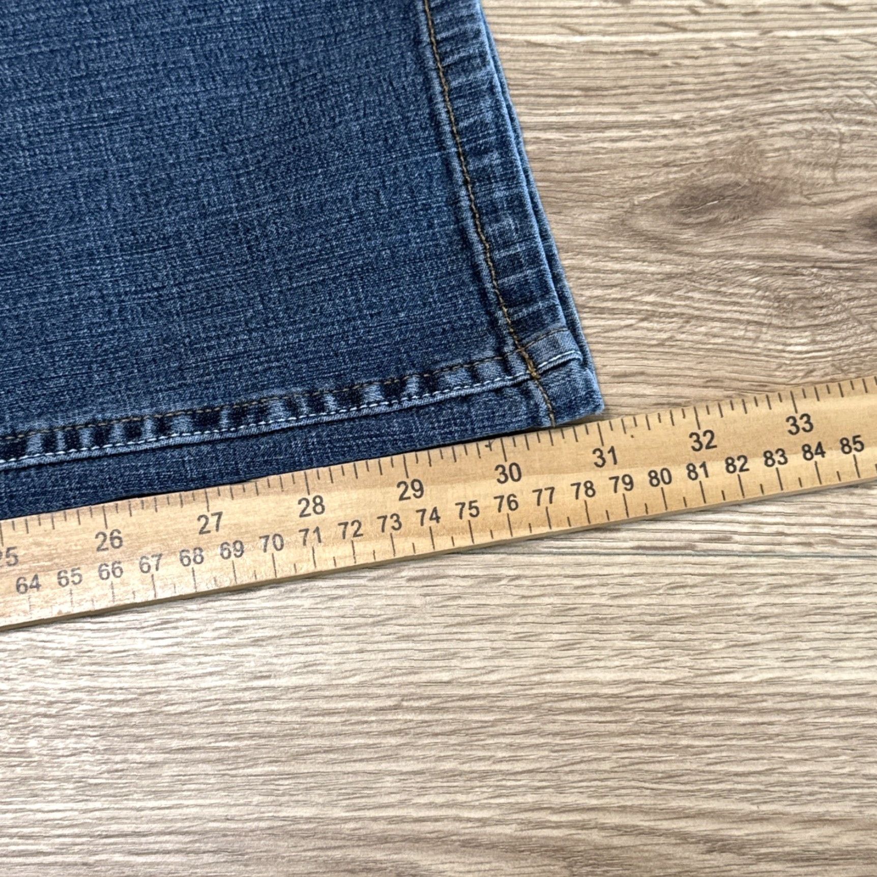 Lee VINTAGE Lee Women Jeans Bootcut Midrise 16M Blue Denim Pants Size 38" / US 16 / IT 52 - 7 Thumbnail