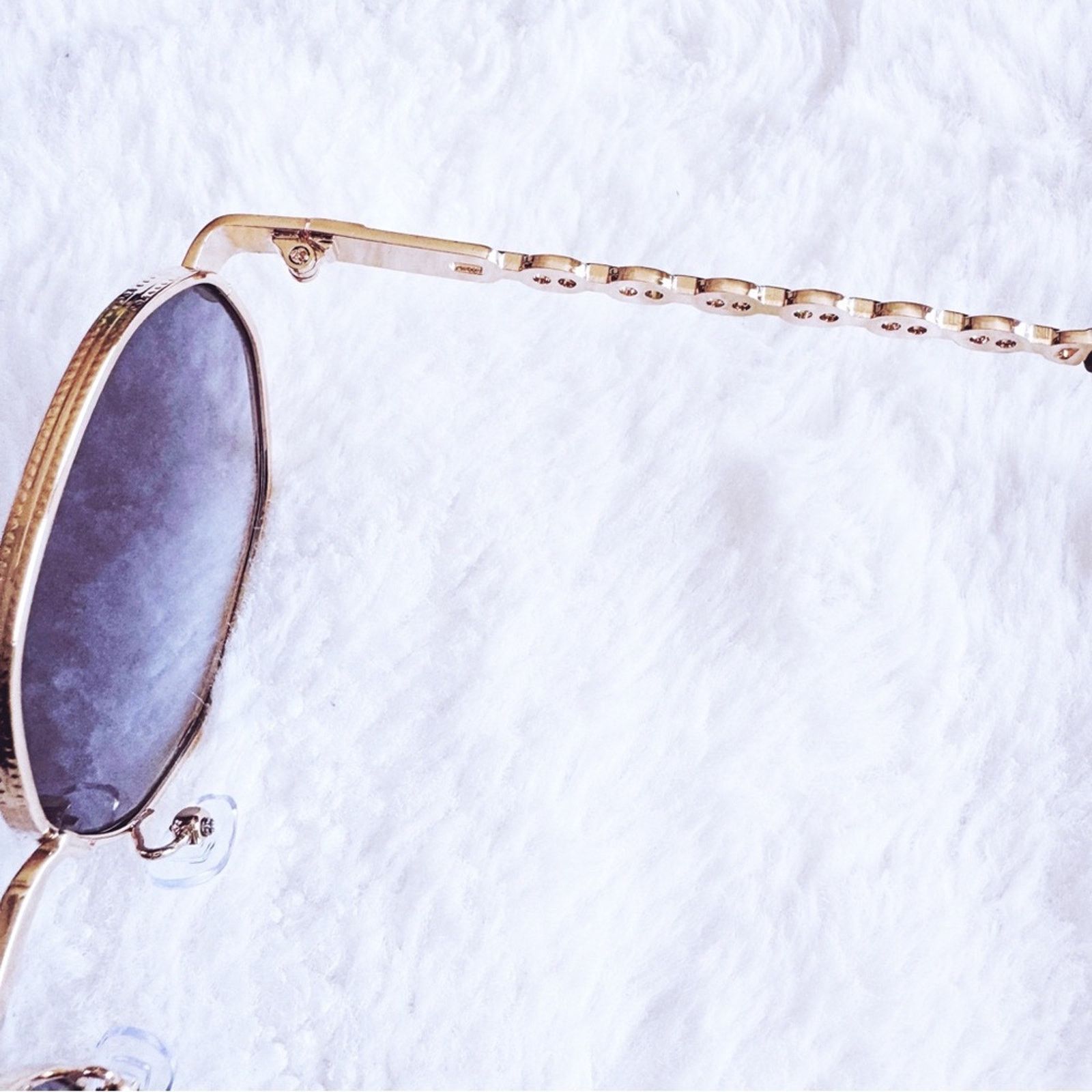 Other Phoebe Blue & Clear Geometric Sunglasses Size ONE SIZE - 6 Thumbnail