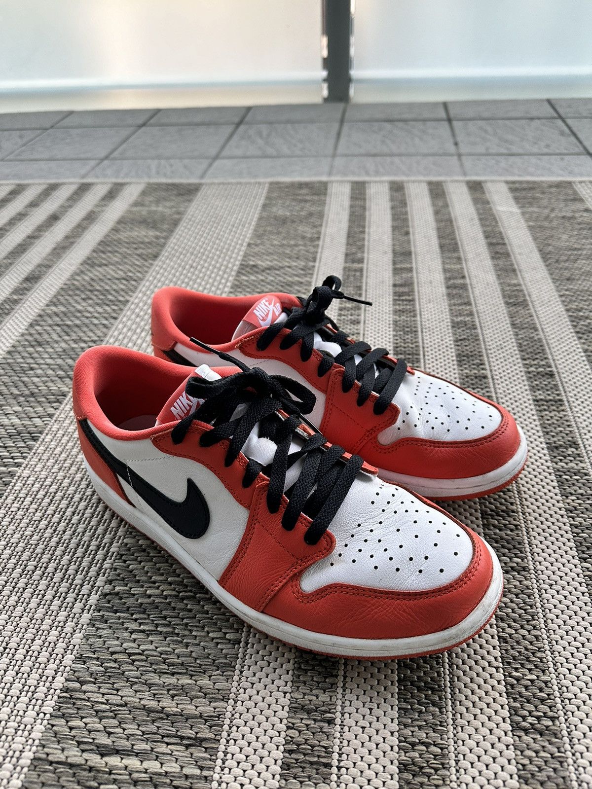 image of Jordan Nike Air Jordan 1 Low “Shattered Backboard” Starfish Shoes in Orange, Men's (Size 10)