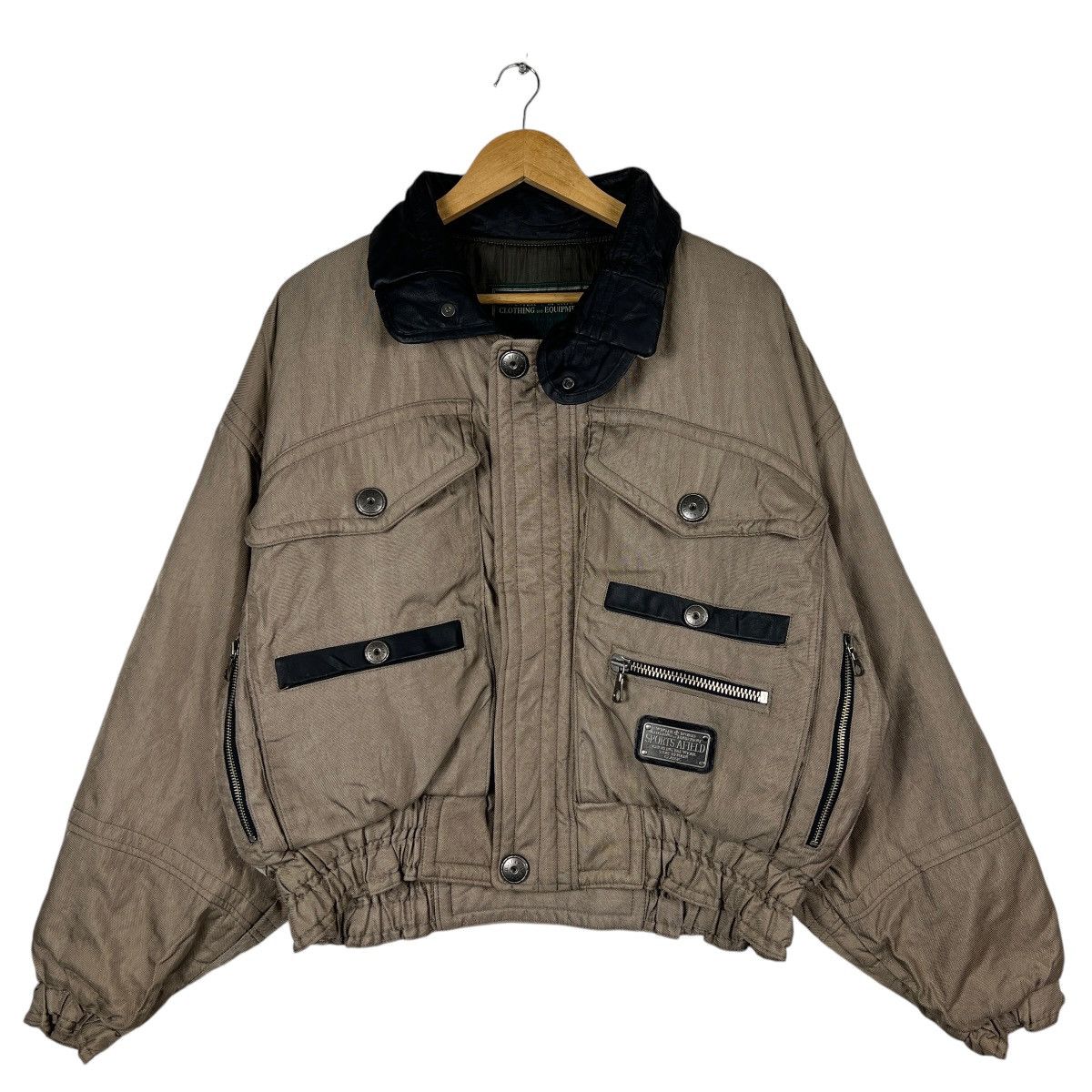Sports Afield 🔥 VINTAGE AFIELD SPORTS ASTRO SKI CROP BOMBER JACKET Size US L / EU 52-54 / 3 - 1 Thumbnail