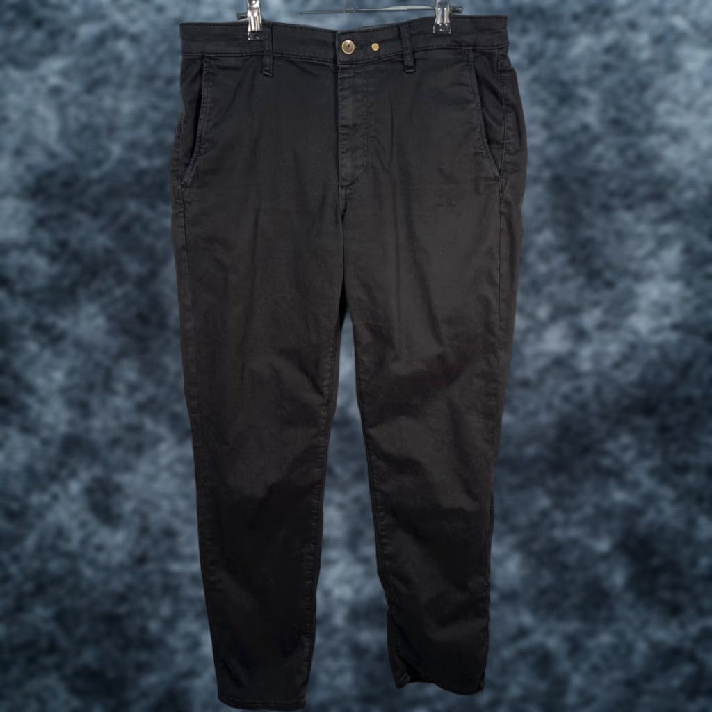 Rag & Bone Rag & Bone Slim Fit Chino Pants - Black Cotton Blend, 34 Mens, Flat Front, Tapered, Casual, Regular Size, 30 Inseam, 7/10 Condition, Vintage: No Size US 34 / EU 50 - 1 Thumbnail