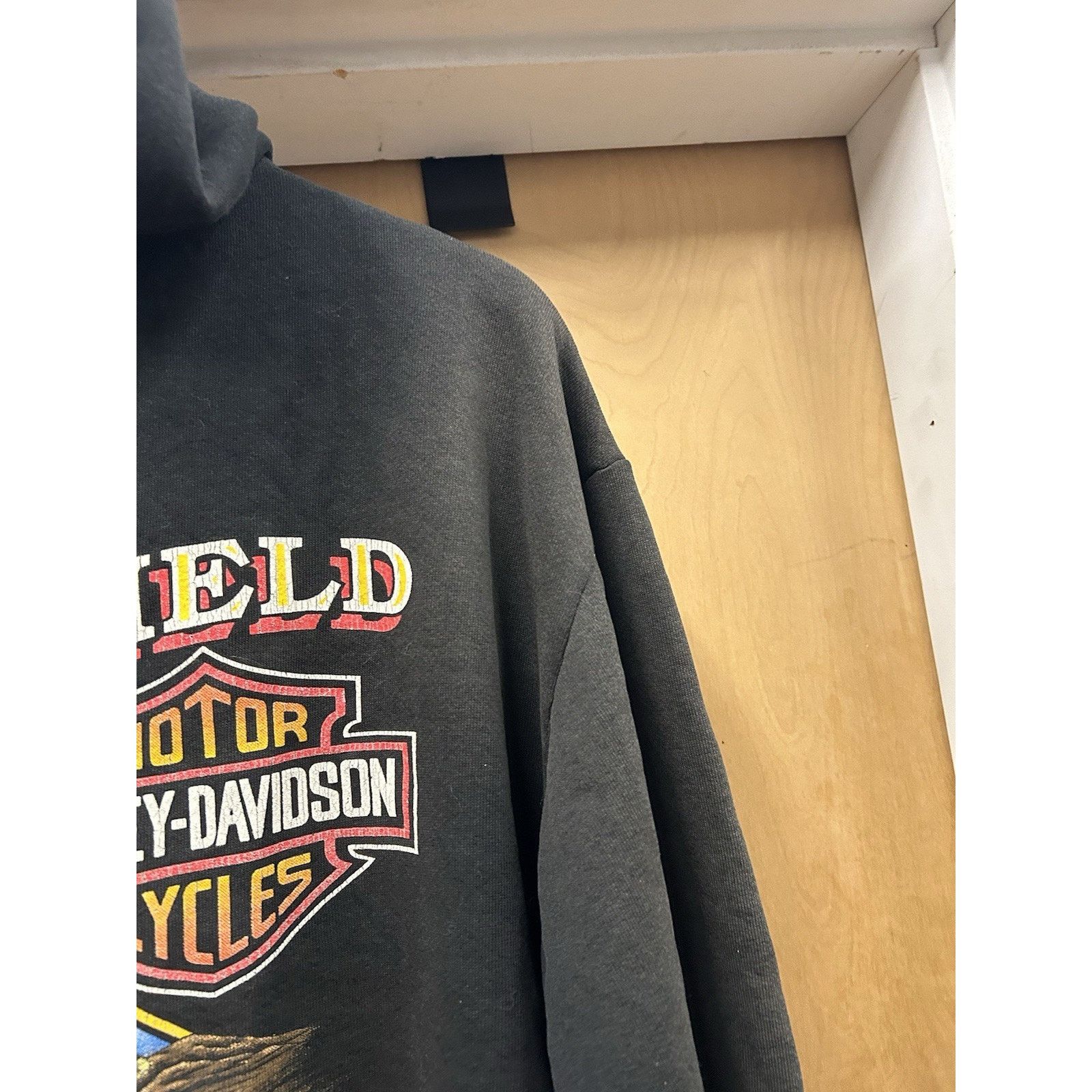Harley Davidson VTG Harley Davidson Sweatshirt Hoodie Large Faded 1993 USA Size US L / EU 52-54 / 3 - 7 Thumbnail