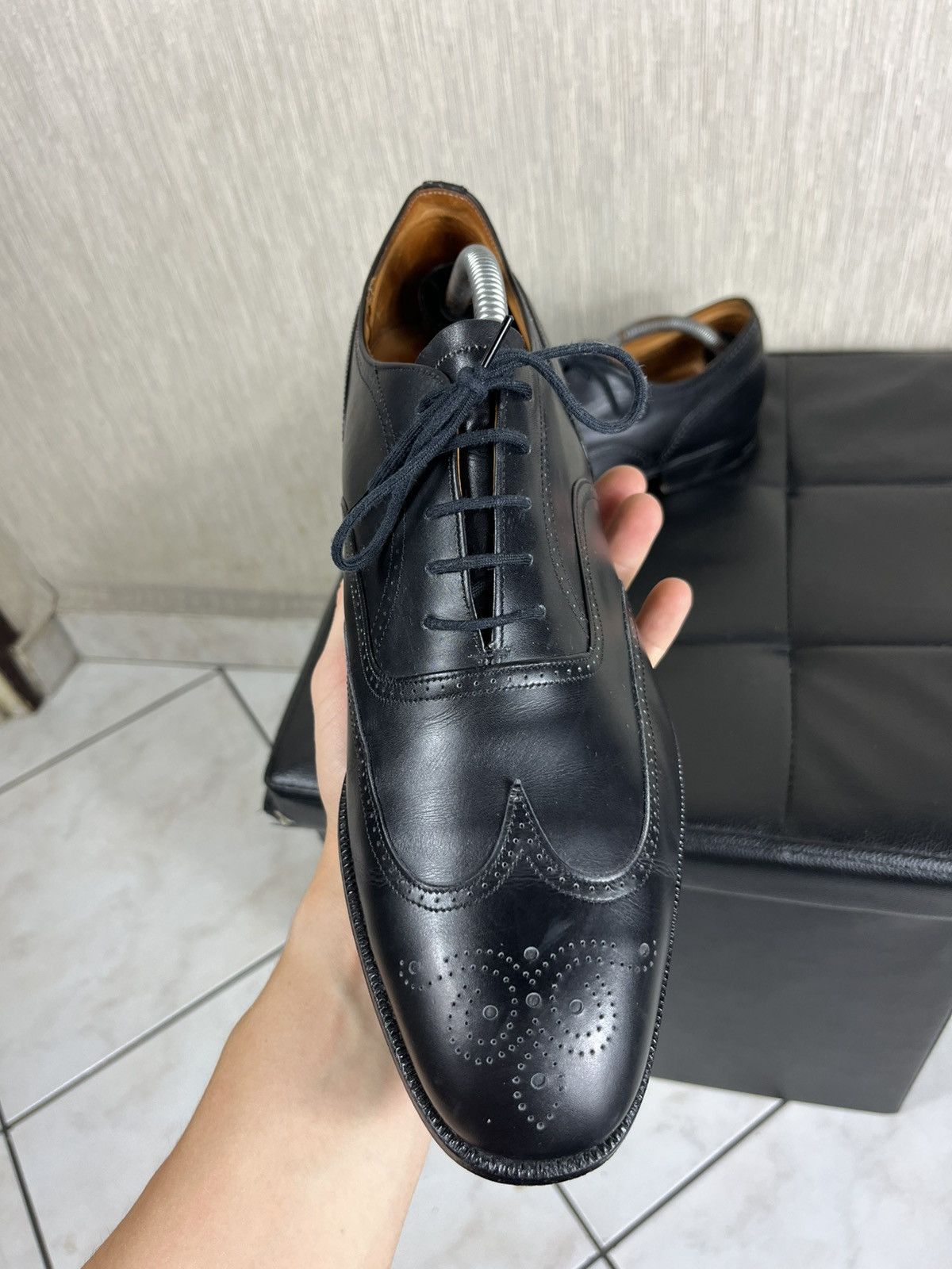 Church's × Vintage Vintage Church’s oxford brogues bordeaux leather shoes Size US 11.5 / EU 44-45 - 16 Thumbnail