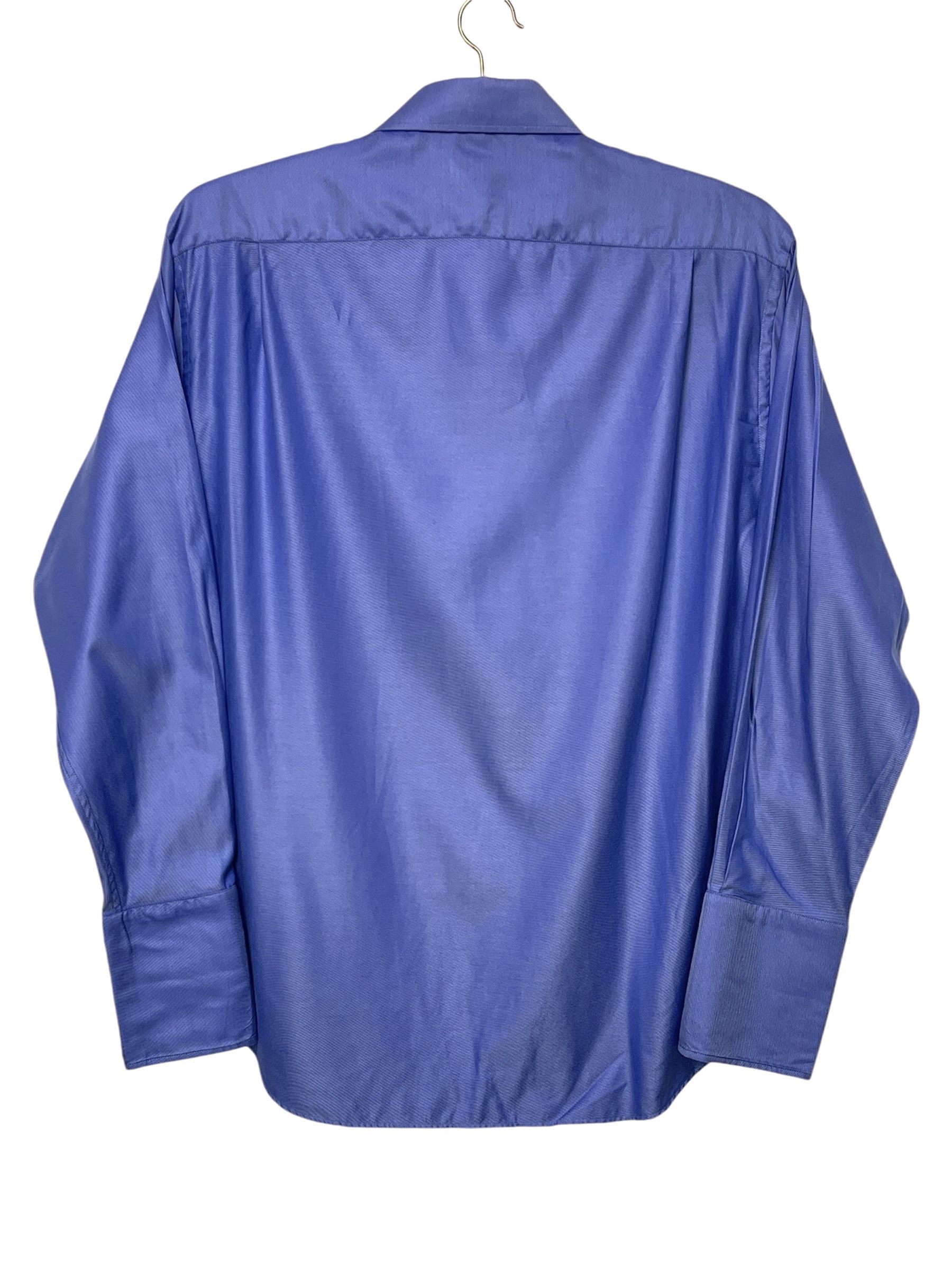Balmain 🔥Balmain double cuff shirt metallic blue color size xl Size US XL / EU 56 / 4 - 5 Thumbnail