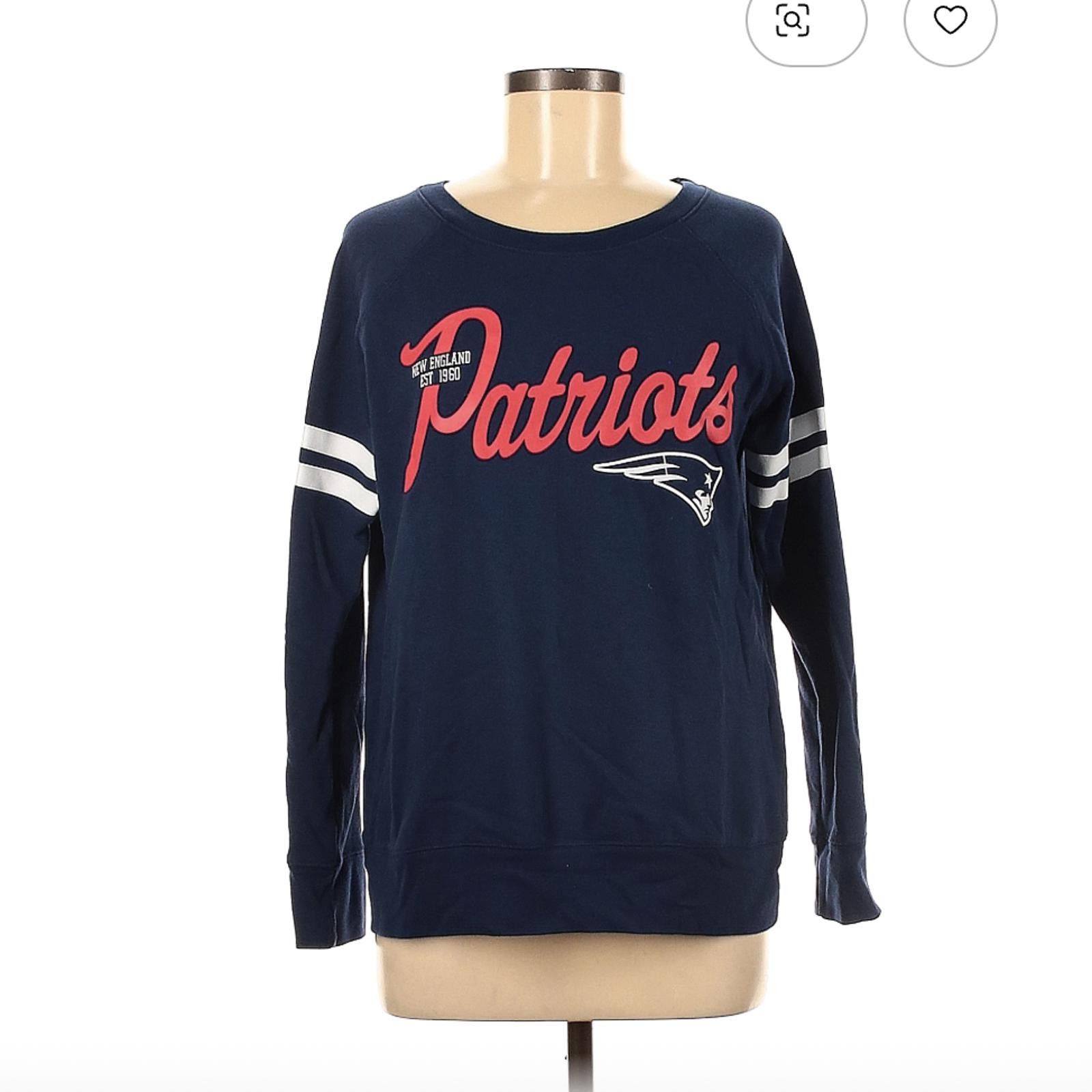 NFL New England Patriots Blue Sweatshirt Size M Size US M / EU 48-50 / 2 - 1 Thumbnail