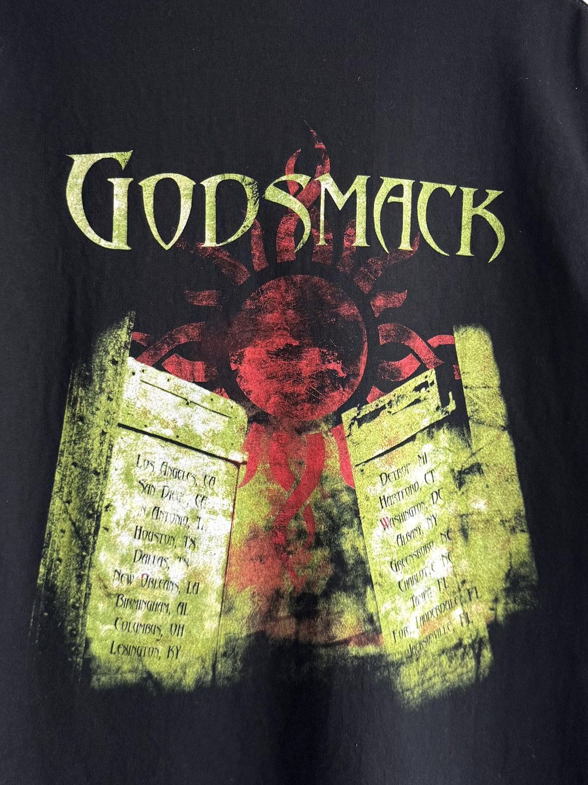 Band Tees Vintage Godsmack 2000 Tour T-shirt Size US XL / EU 56 / 4 - 5 Thumbnail