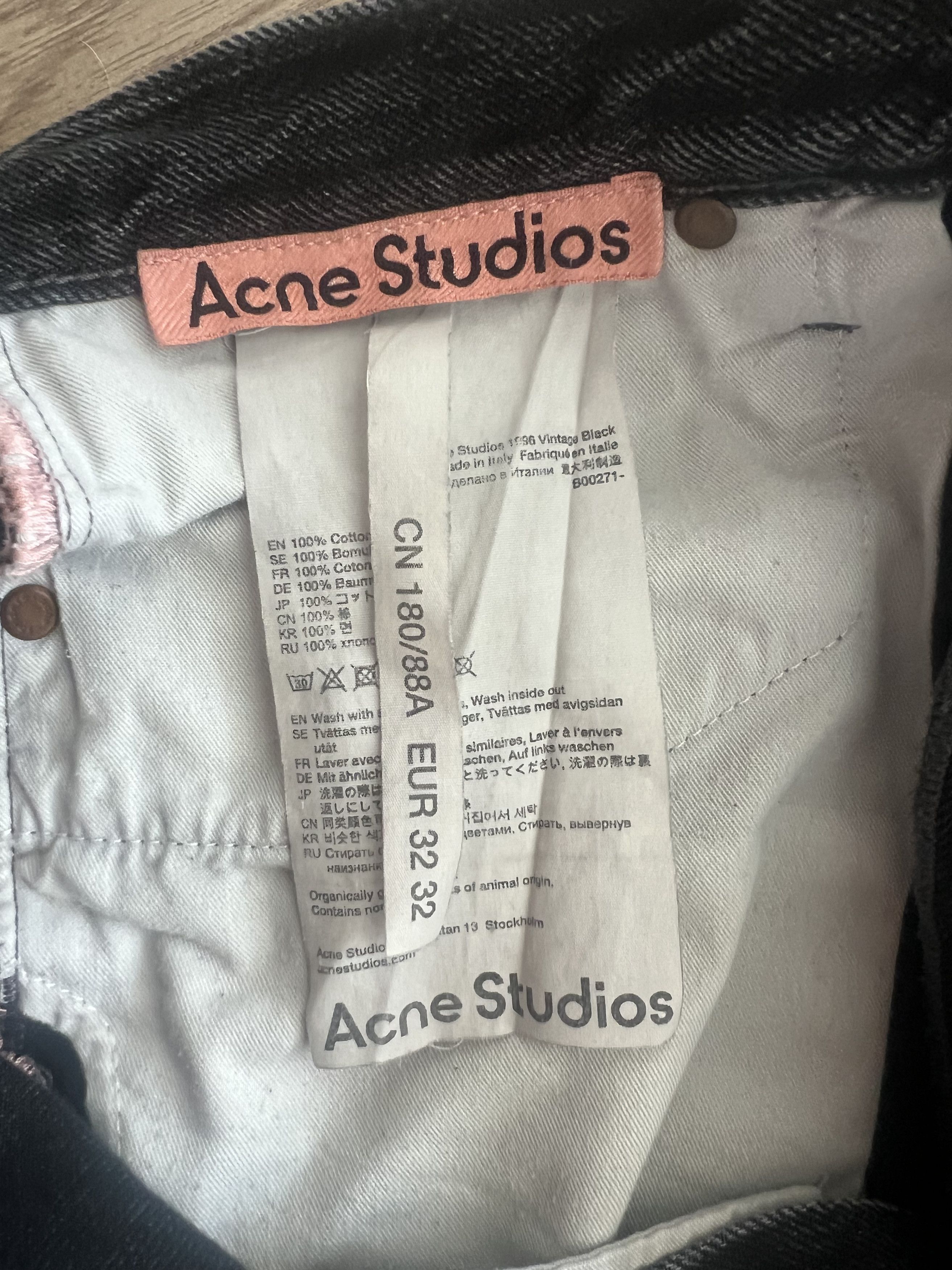 Acne Studios Custom Painted Acne Studios 1996 Vintage Black Jeans Size US 32 / EU 48 - 6 Thumbnail
