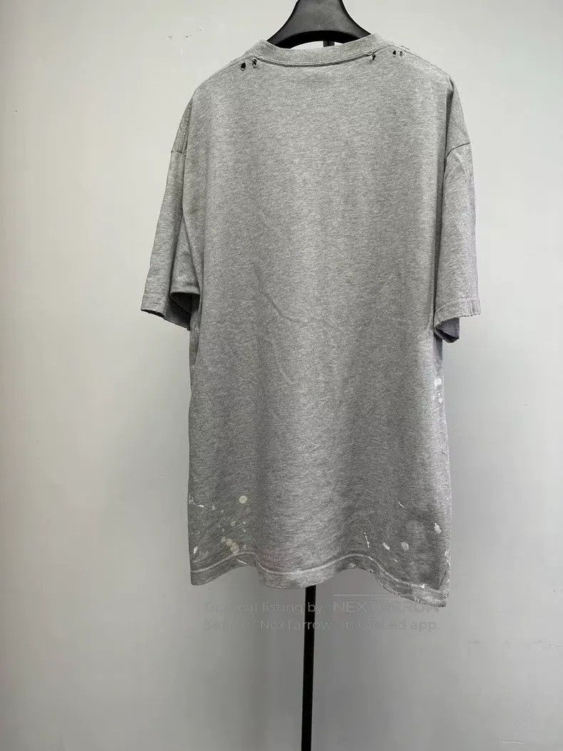 Balenciaga Balenciaga Letter Printed Ripped Faded Round Neck Short Sl Size US XS / EU 42 / 0 - 2 Thumbnail