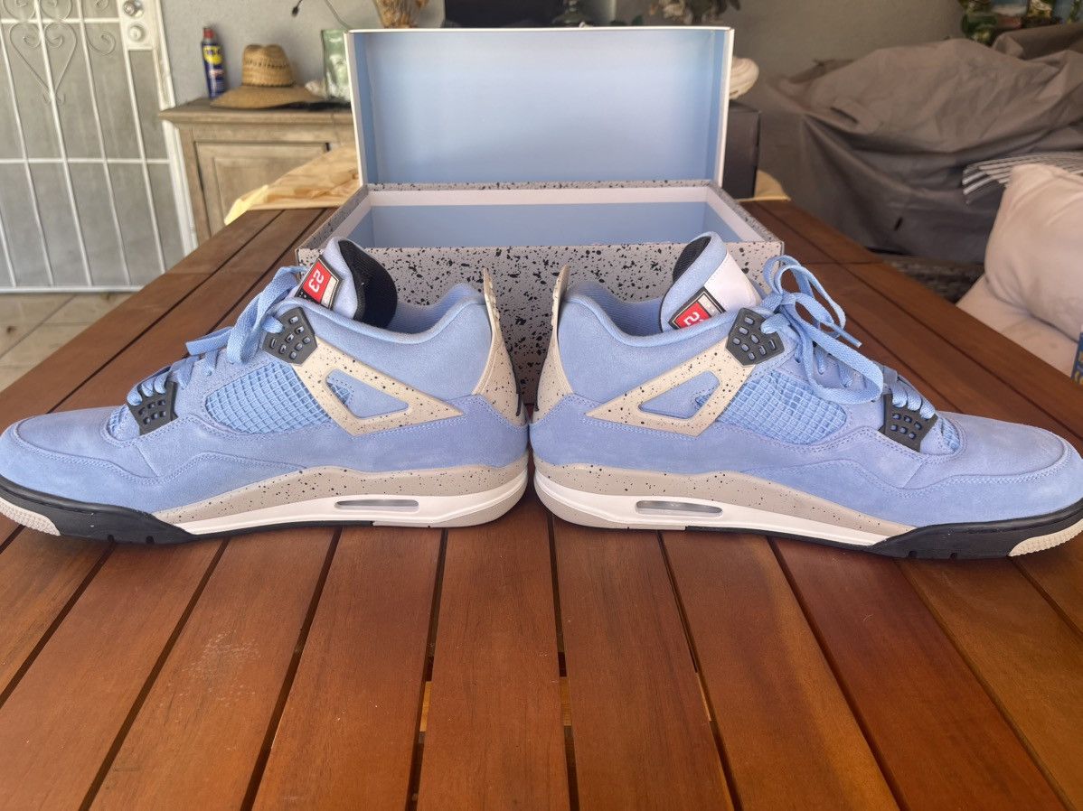 Jordan Brand Air Jordan 4 Retro University Blue Colorway Size US 14 / EU 47 - 4 Thumbnail