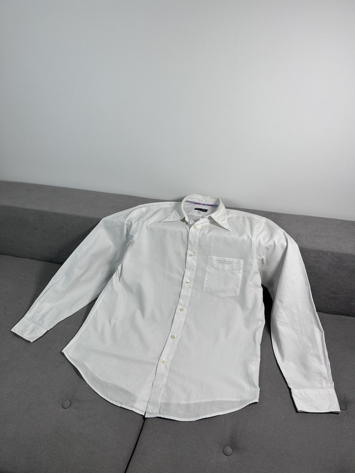 Emporio Armani Emporio Armani White Shirt Size US L / EU 52-54 / 3 - 1 Thumbnail