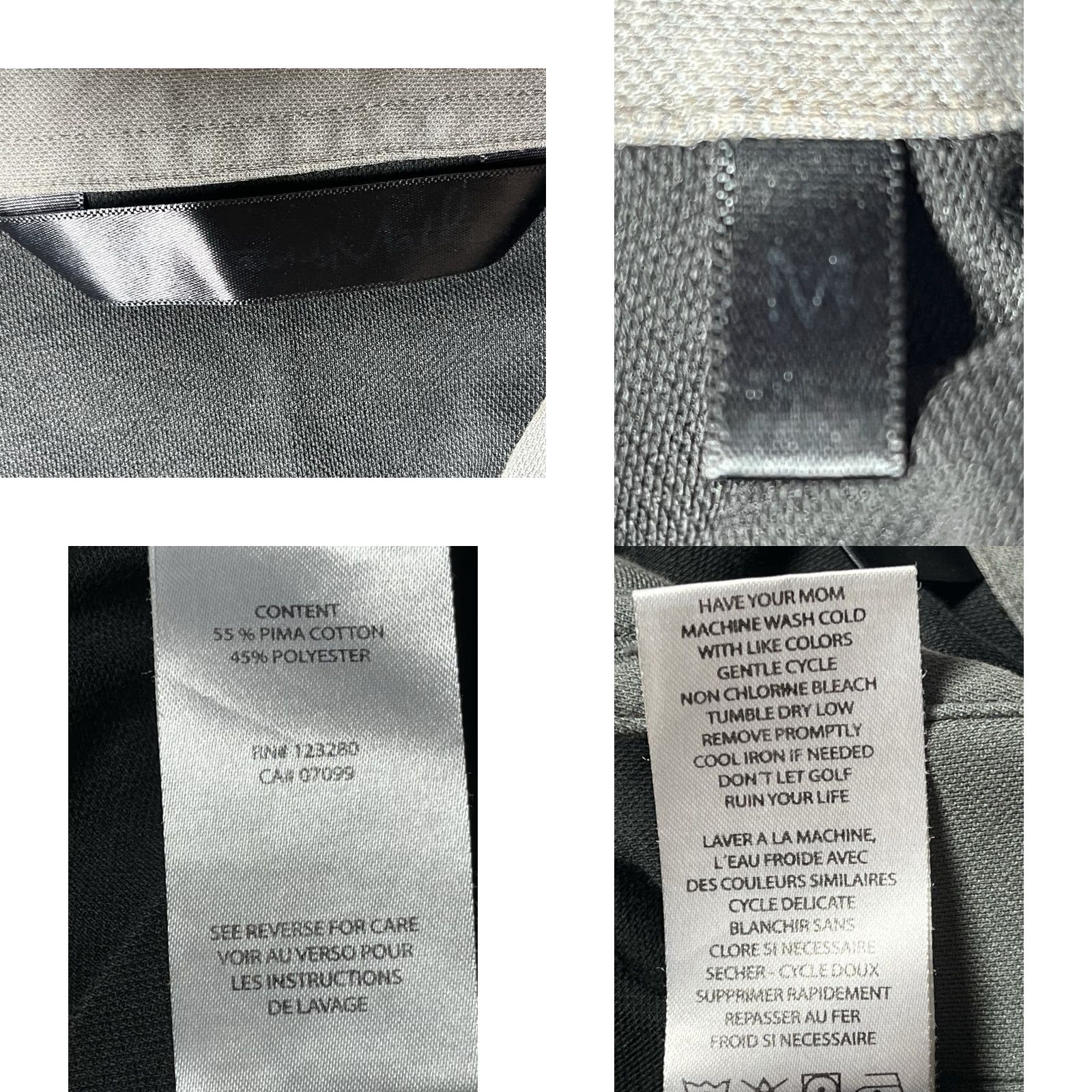 TravisMathew Travis Mathew Mens Polo Shirt Black Gray Golf Pocket Casual Medium Size US M / EU 48-50 / 2 - 8 Thumbnail