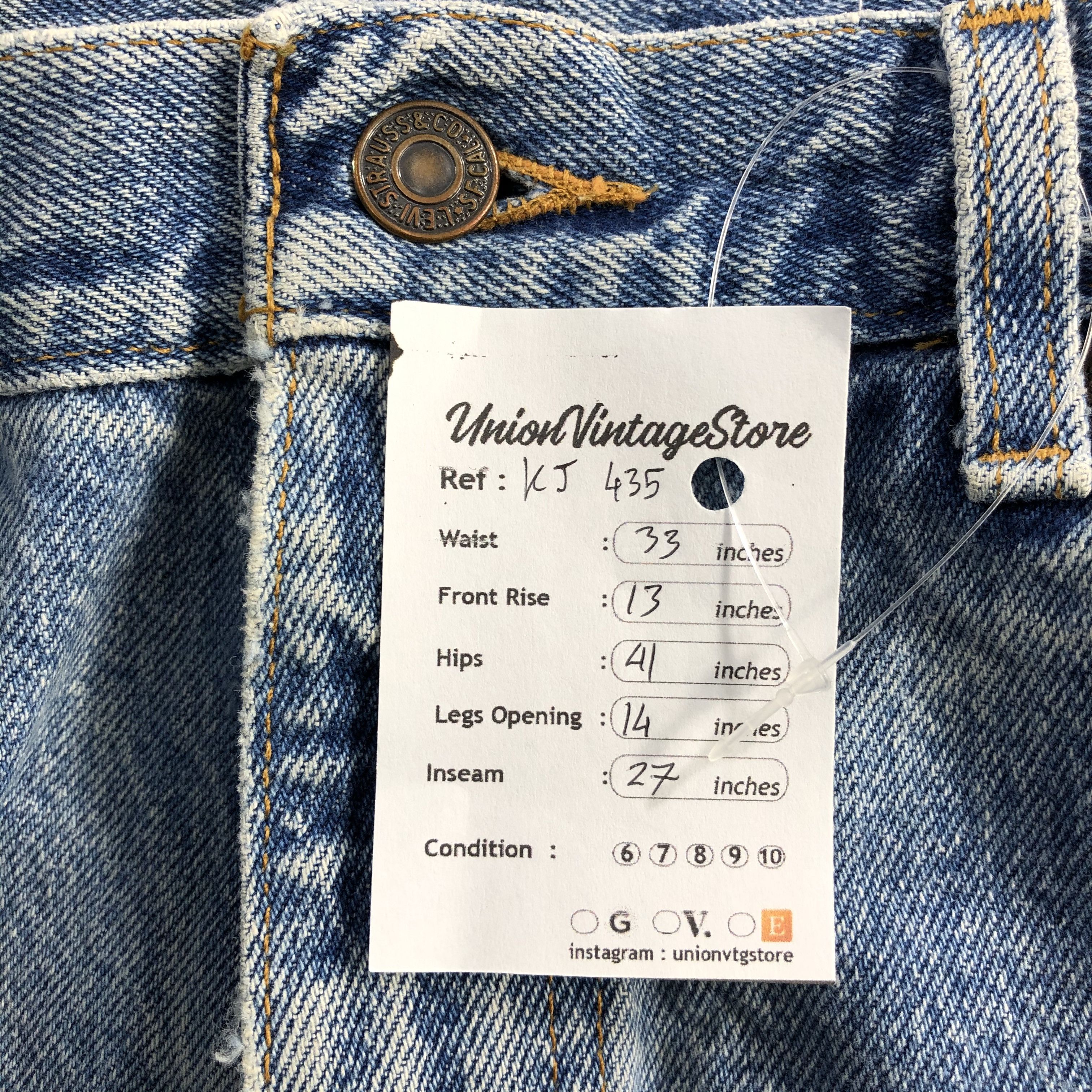 Levi's Vintage Levi's 540 Jeans Cropped Denim KJ435 Size US 32 / EU 48 - 13 Thumbnail