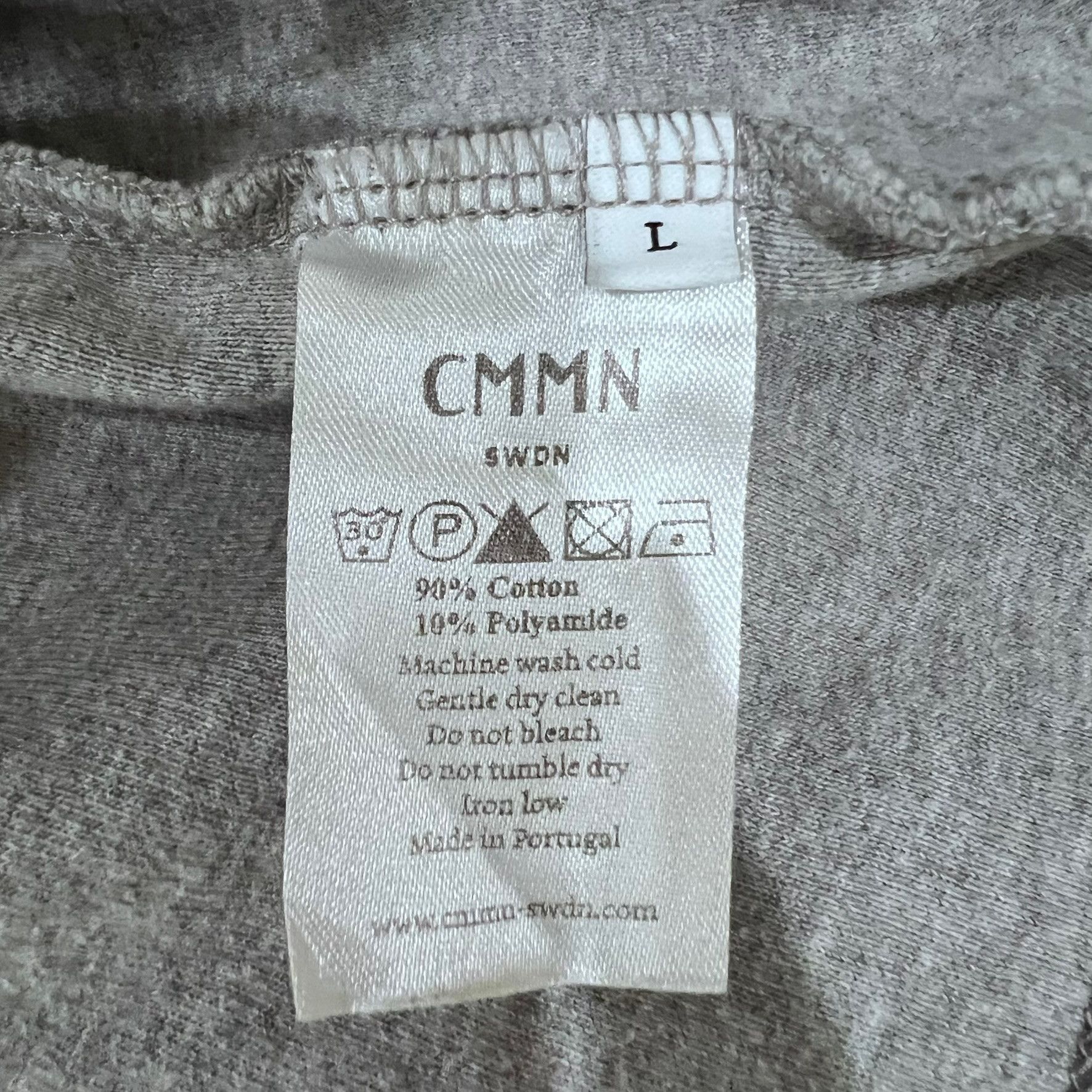CMMN SWDN CMMN SWDN Genuine Fake Heavy Cotton Miles Boxy Tshirt Size US L / EU 52-54 / 3 - 4 Thumbnail
