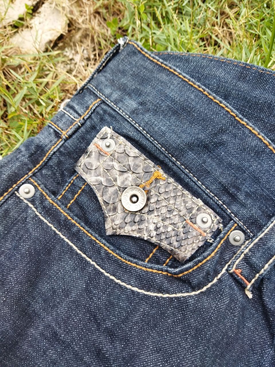 semanticdesign Japanese Semantic Design Snake Design Flared Jeans Size US 35 - 10 Thumbnail