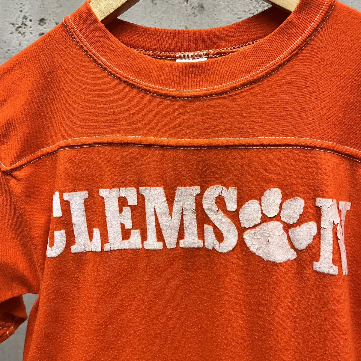 Vintage Clemson University Tigers Vintage 1970s Jersey T-Shirt Small Size US S / EU 44-46 / 1 - 2 Thumbnail