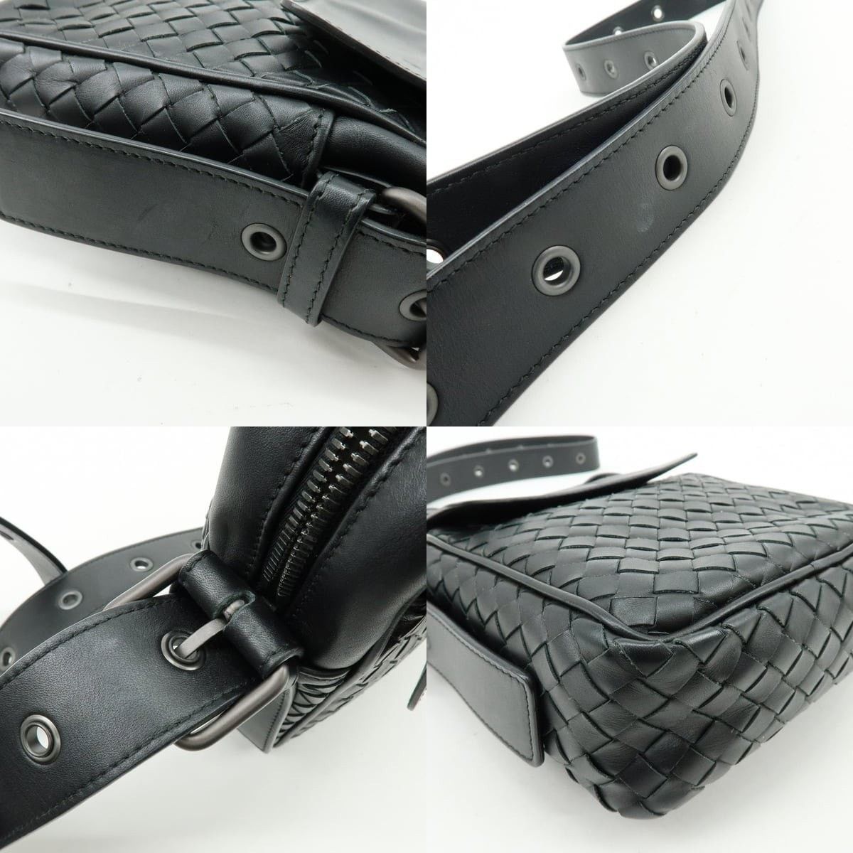 Bottega Veneta Bottega Veneta Intrecciato Lambskin Crossbody Bag Size ONE SIZE - 4 Thumbnail