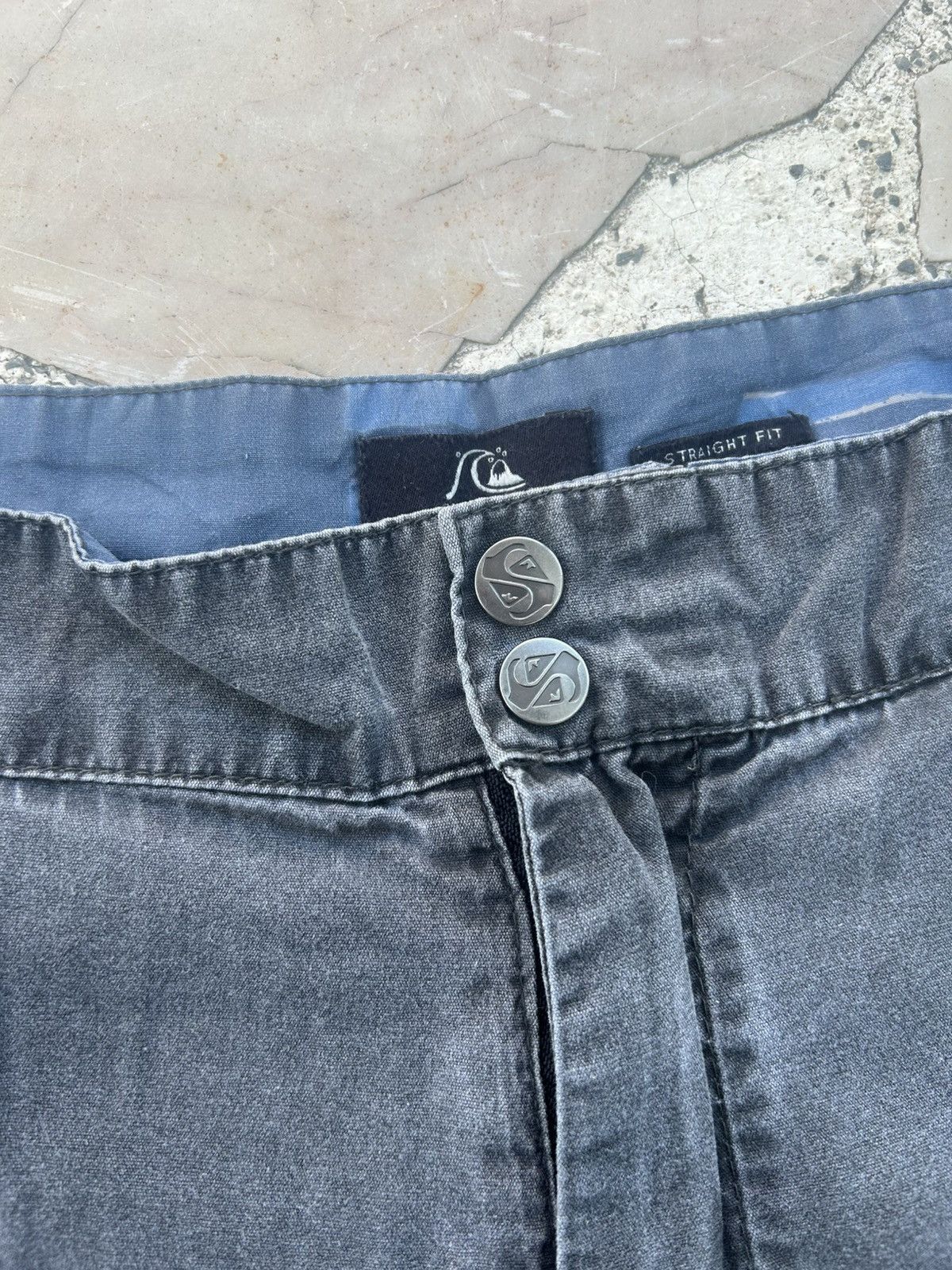 Quiksilver Quiksilver Blue Black Shorts Size US 39 - 5 Thumbnail
