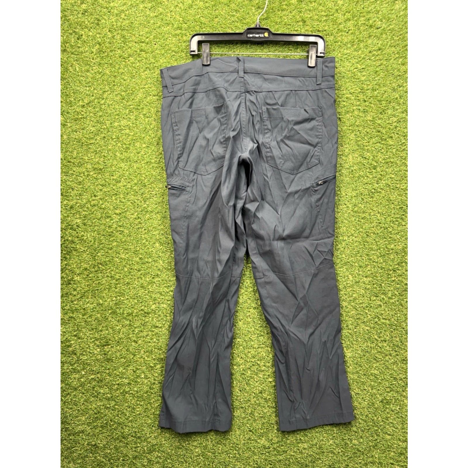 Eddie Bauer Eddie Bauer Travex Pants Mens 34x30 Grey Nylon Spandex Chino Hiking Outdoor Travel Windproof Breathable Quick Dry Pockets Straight Regular 2000s Boy? Size US 34 / EU 50 - 2 Thumbnail