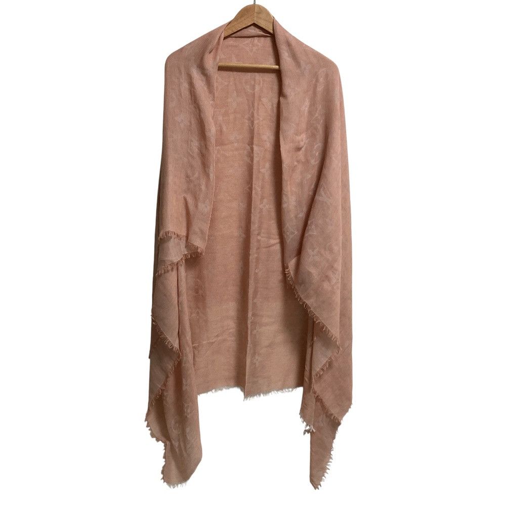 Louis Vuitton Louis Vuitton Louis Vuitton Monogram Silk Wool Stole Textile Shawl M70801 DUTY FREE for USA Size ONE SIZE - 1 Thumbnail