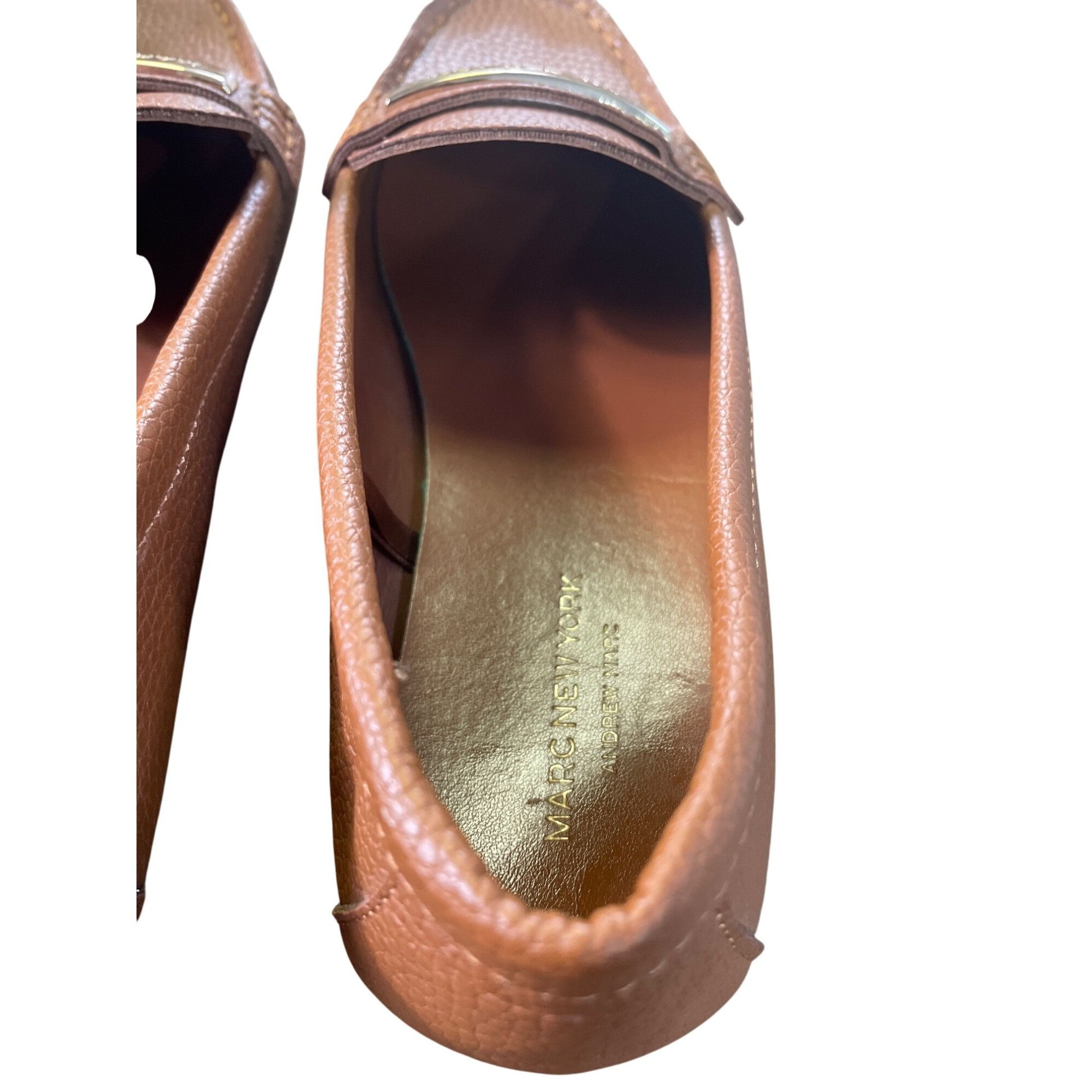 Designer Marc New York Womens Brown Slip-On Loafers Flats Size 5.5M S Size US 5.5 / IT 35.5 - 11 Thumbnail