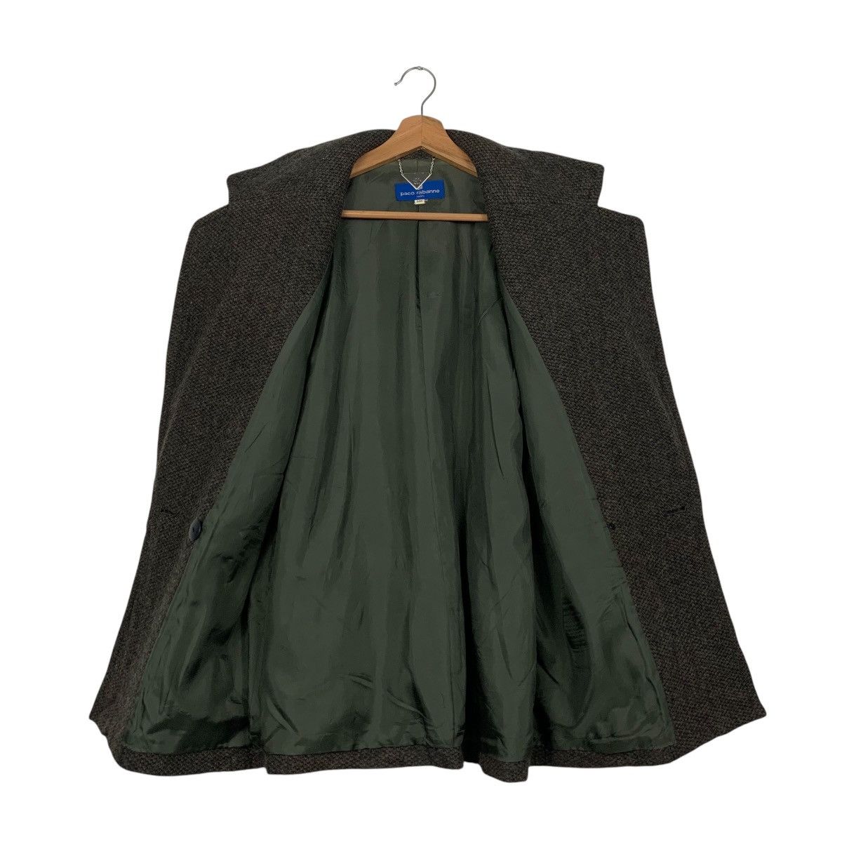 Paco Rabanne 90’s PACO RABANNE Wool Belted Double Breast Coat #2856-C129 Size M / US 6-8 / IT 42-44 - 11 Thumbnail