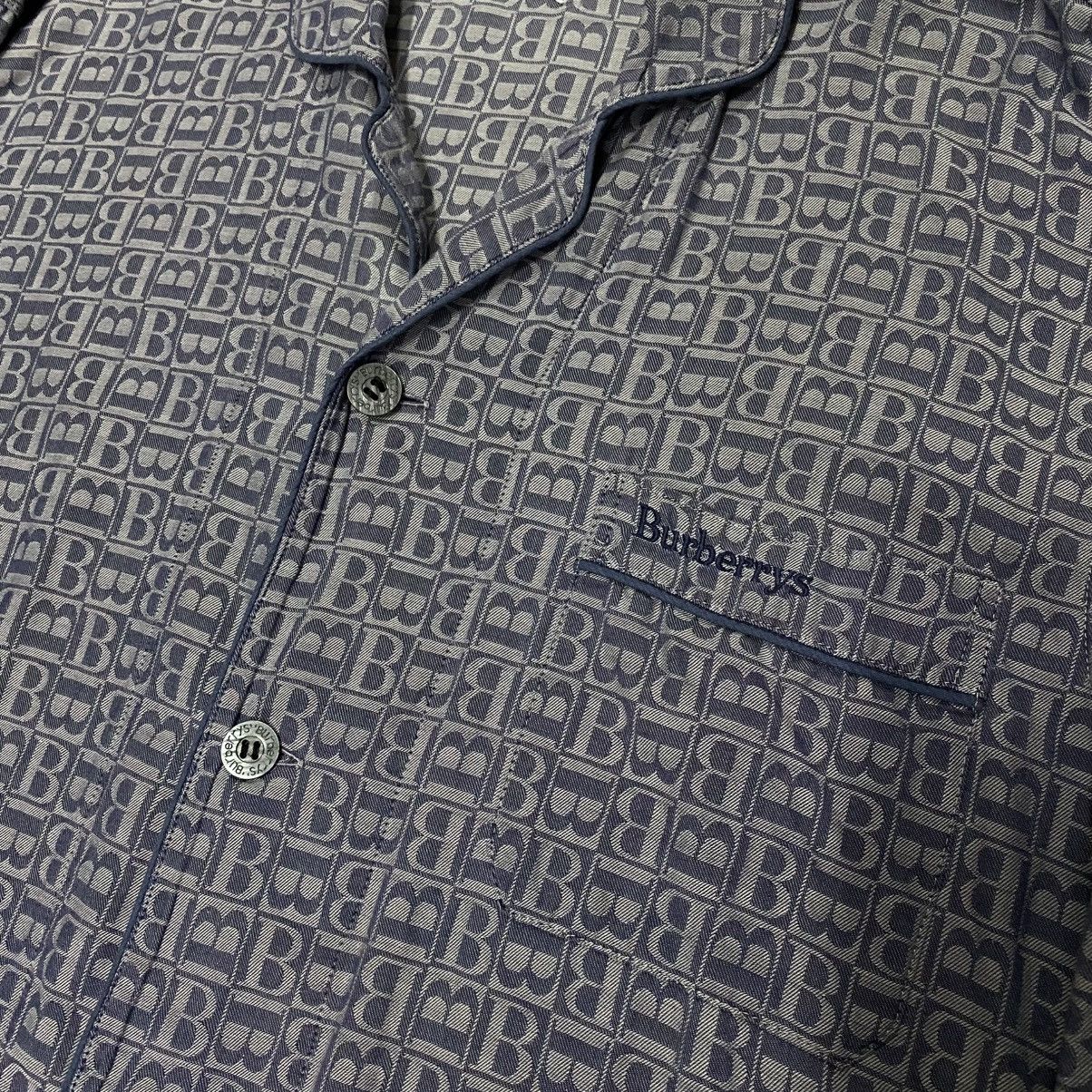 Burberry Vintage Burberrys Monogram Pyjamas Balenciaga Gucci Size US L / EU 52-54 / 3 - 3 Thumbnail