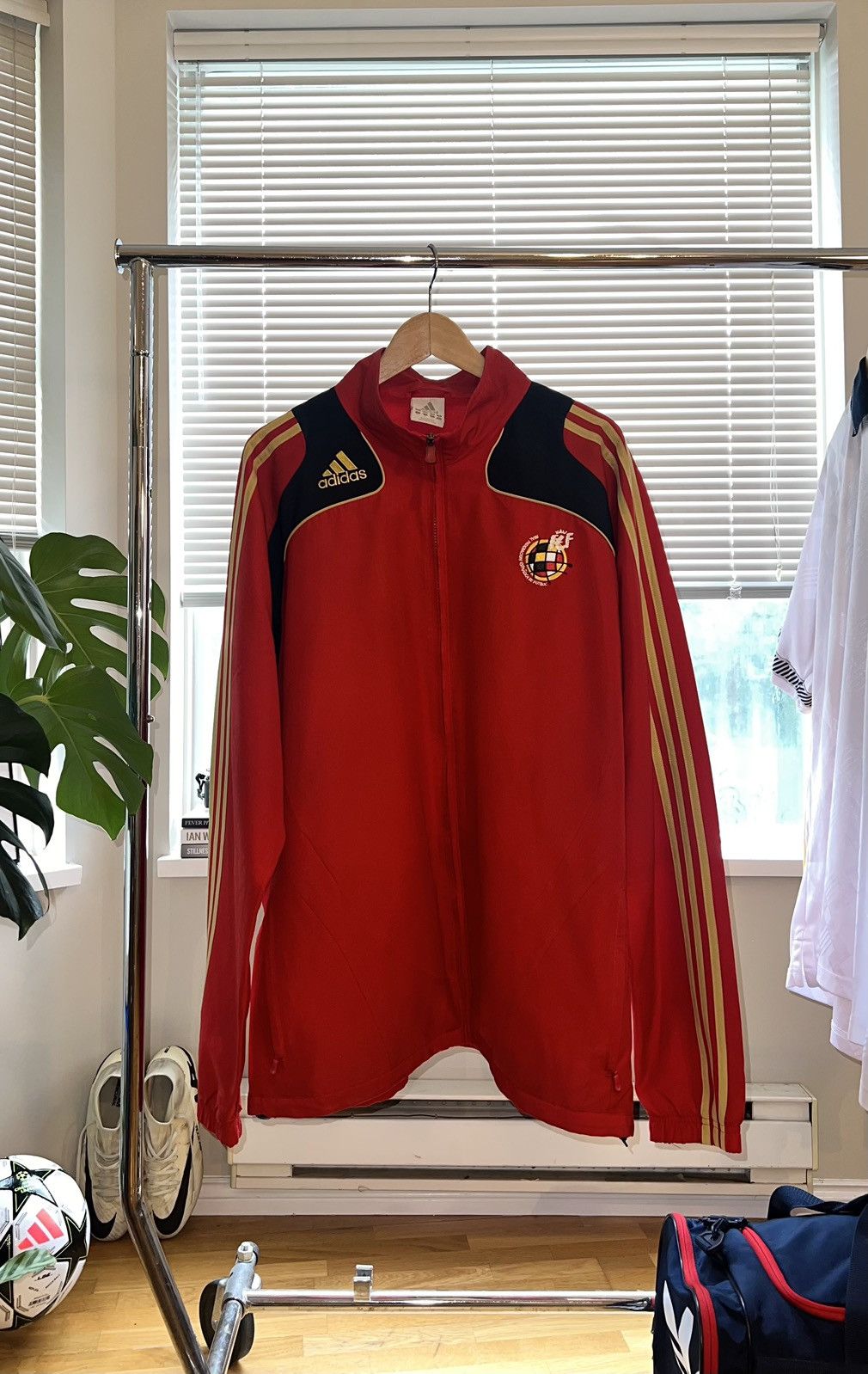 Adidas Spain 08/09 Tracksuit Top - Adidas - Size Large Size US L / EU 52-54 / 3 - 3 Thumbnail