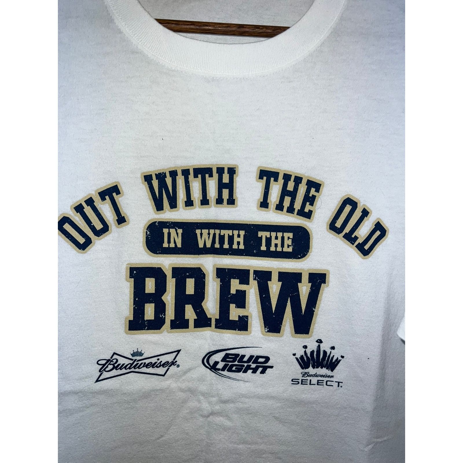 Anvil Vintage Budweiser Shirt In With The Brew Bud Light Tee XL Size US XL / EU 56 / 4 - 2 Thumbnail