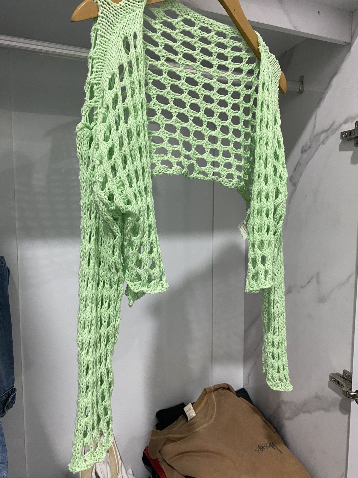 If Six Was Nine × Japanese Brand × atmos Atmos japanese knitted cardigan crop Size US M / EU 48-50 / 2 - 3 Thumbnail