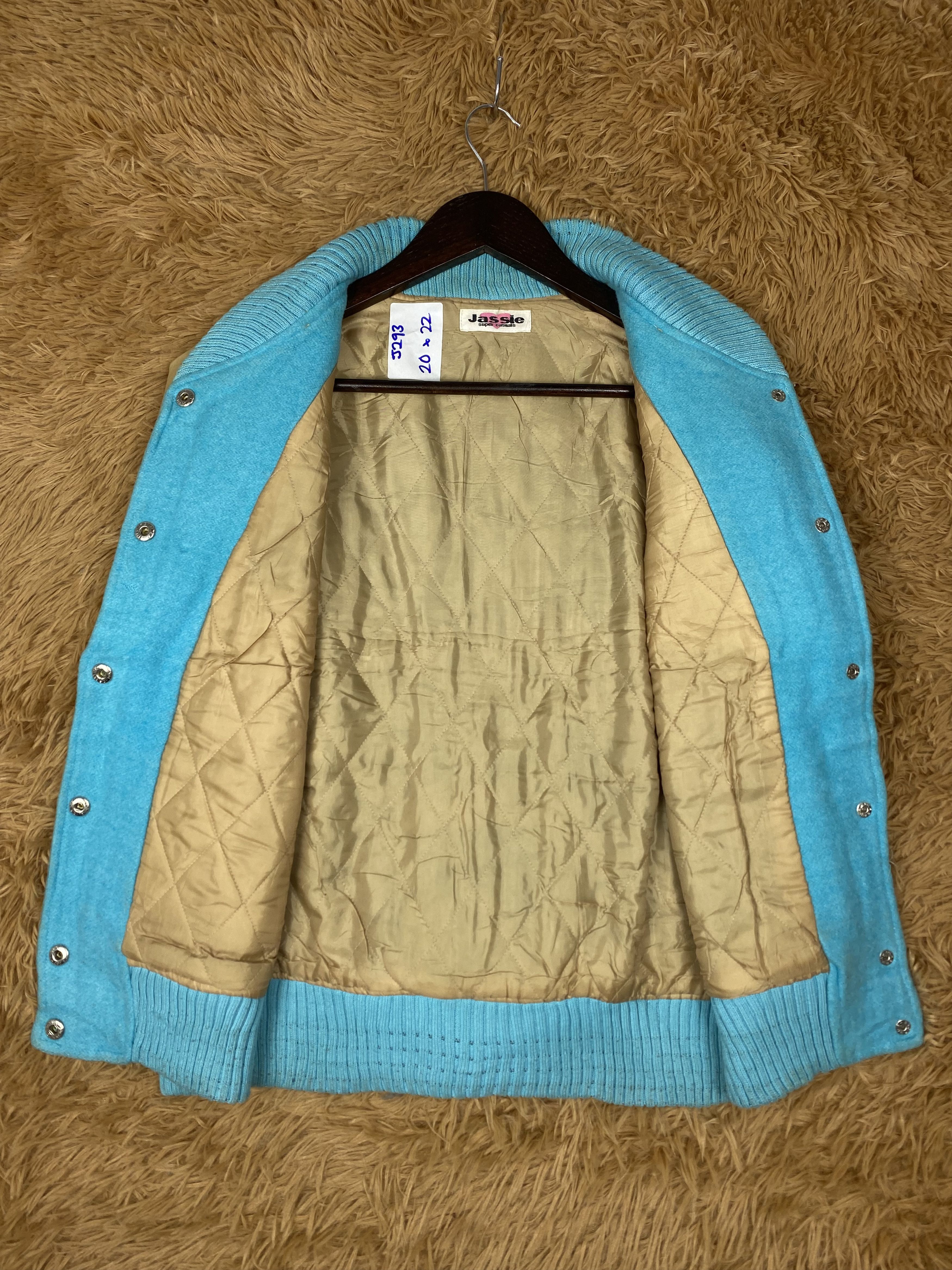 Japanese Brand Vintage Jassie Nice Patches Leather Sleeve Jacket DJ0293 Size US S / EU 44-46 / 1 - 7 Thumbnail