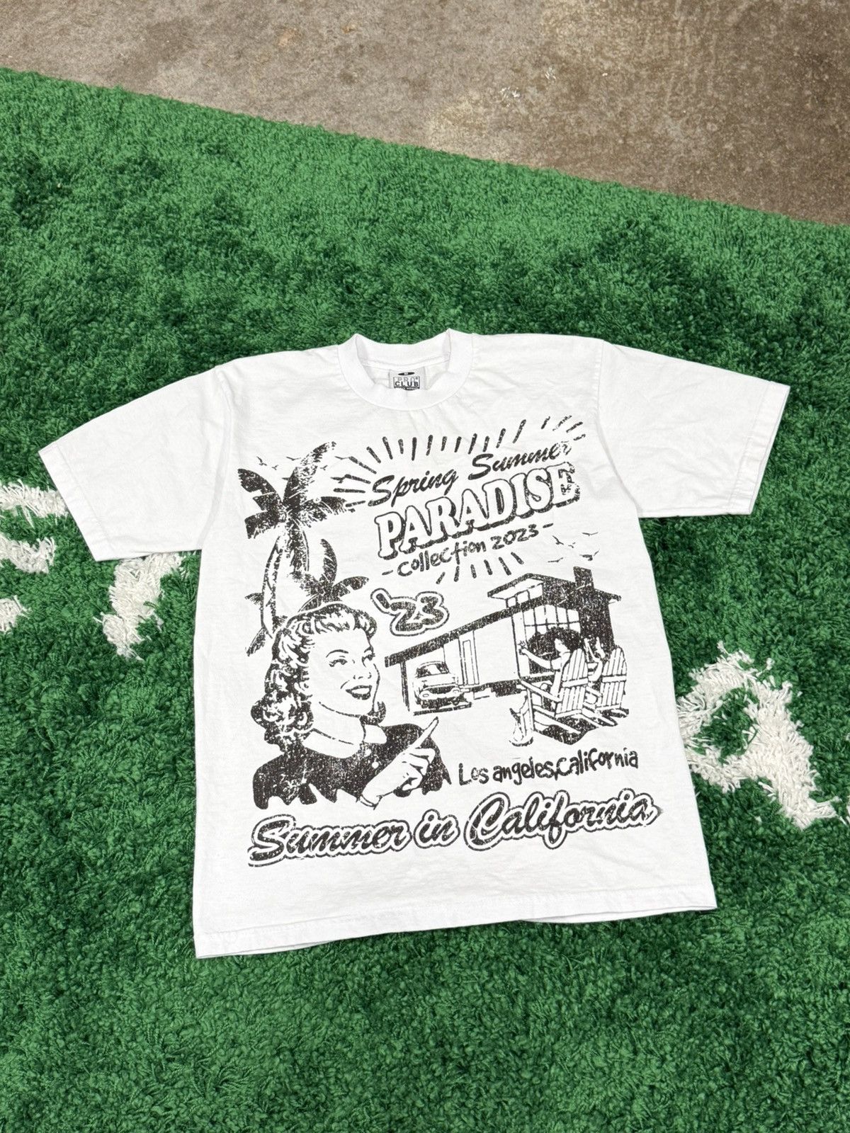 Other Pro Club Mens Heavyweight Tee White Paradise Woman Medium Size US M / EU 48-50 / 2 - 1 Thumbnail
