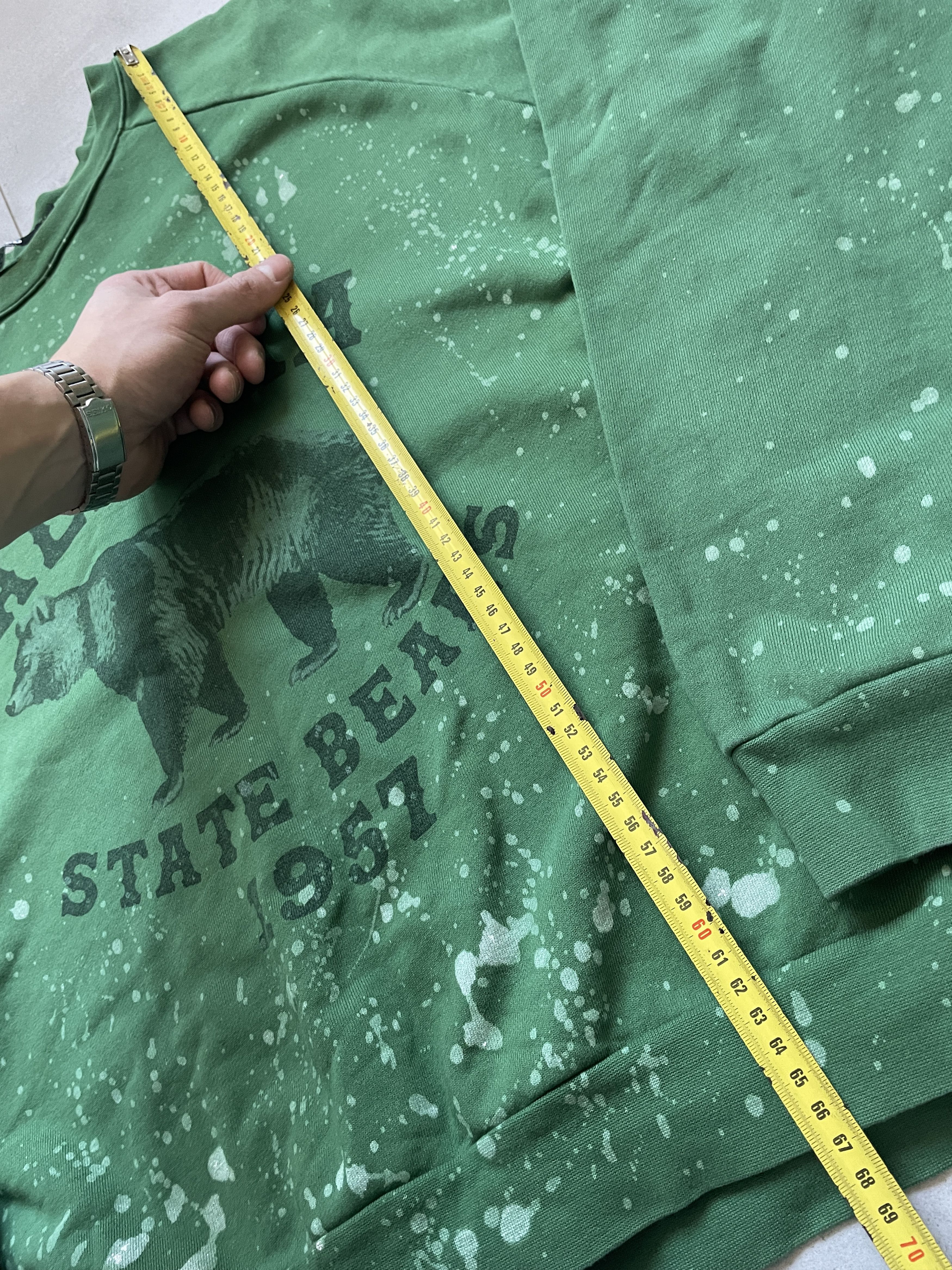 Jaded London JADED LONDON SPLATTER BOXY GREEN ALASKA VIRGINIA CREEPER Size US M / EU 48-50 / 2 - 6 Thumbnail