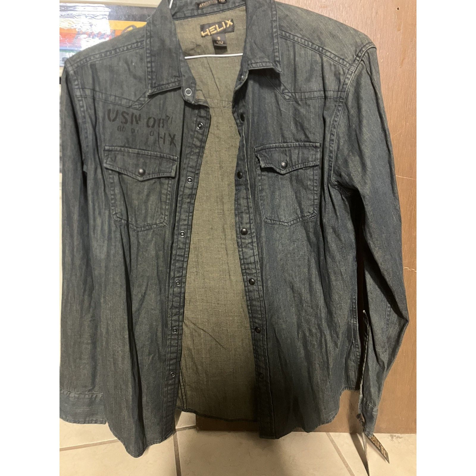 Helix NWT Helix Denim Western Snap Shirt - S - 100% Cotton Size US S / EU 44-46 / 1 - 1 Thumbnail