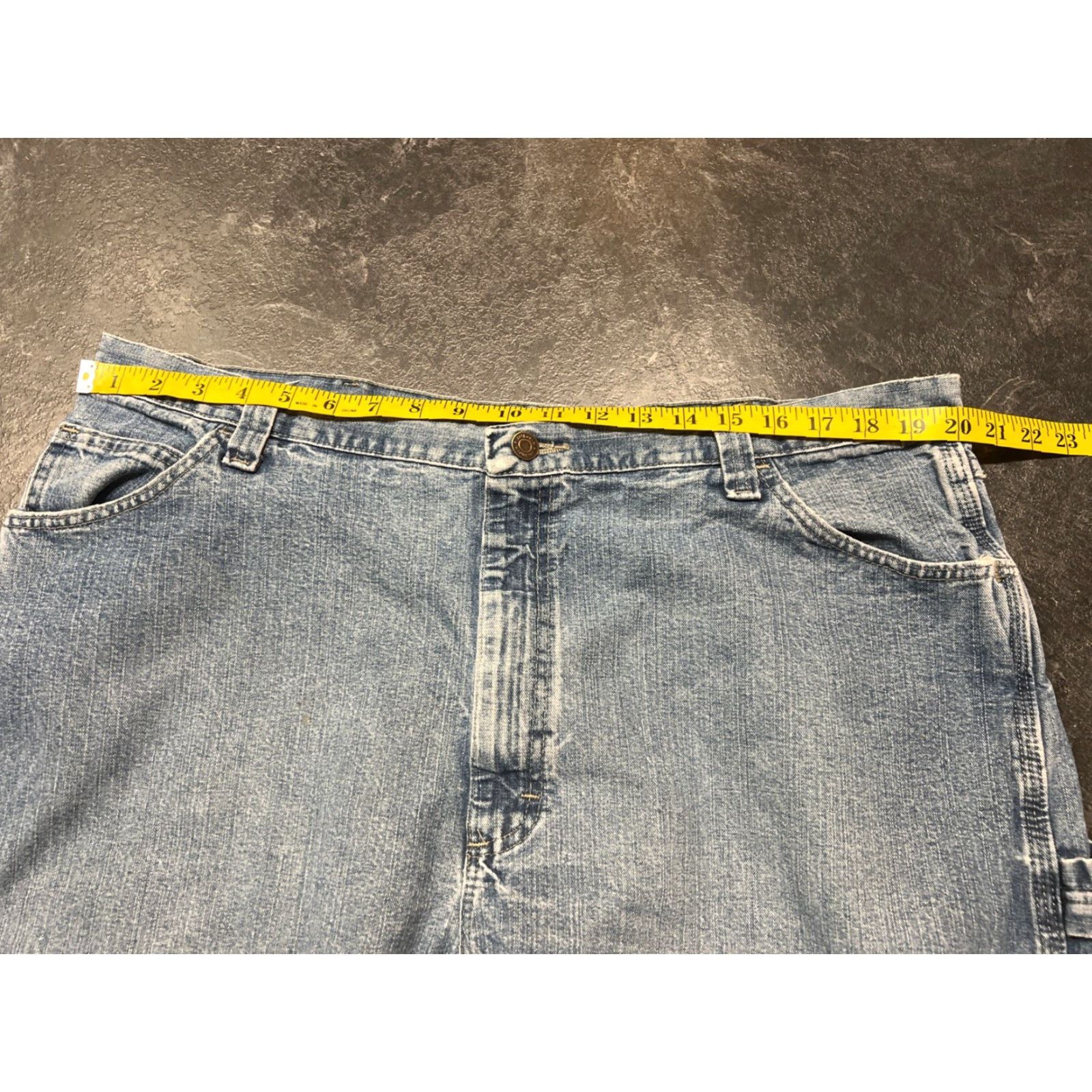 Wrangler Wrangler Shorts Mens 40 Blue Denim Carpenter Cotton Workwear Regular Fit Size US 40 / EU 56 - 6 Thumbnail
