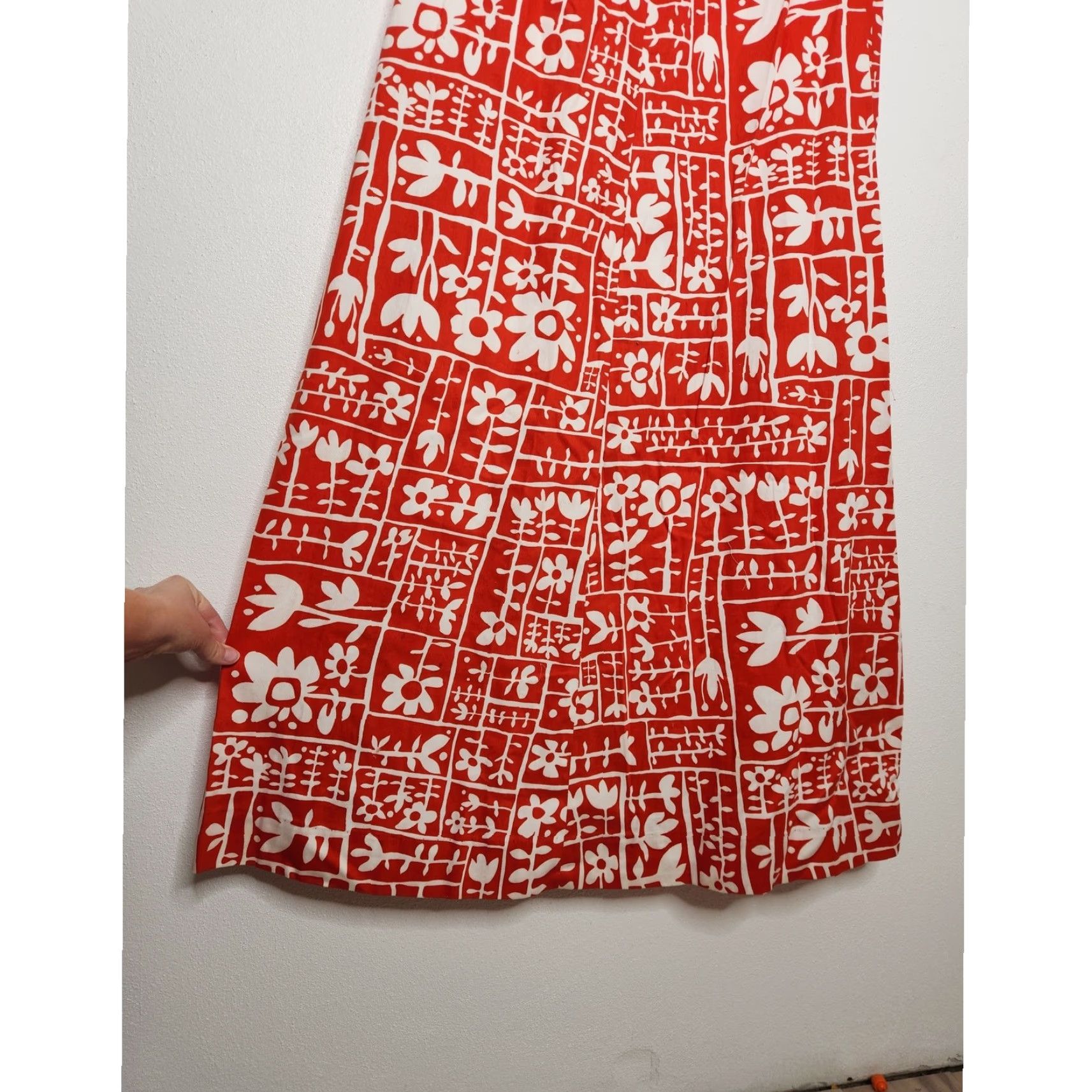 Vintage VINTAGE Andrade Dress Aloha Hawaii Maxi Red 70s Honolulu Beach Surf Sundress Women M Long Maxi Dress Womens Size M / US 6-8 / IT 42-44 - 3 Thumbnail