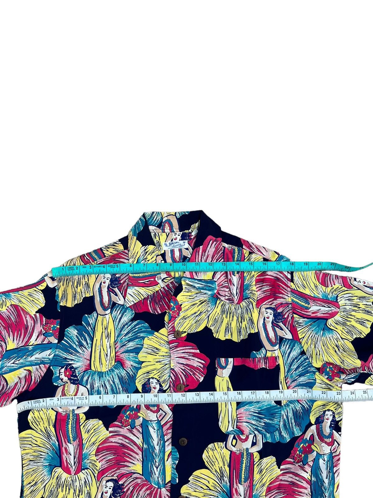 Sugar Cane × Wacko Maria Sun surf Japan Hibiscus 🌺 Hula Girl Rayon Hawaiian Shirt Size US M / EU 48-50 / 2 - 3 Thumbnail