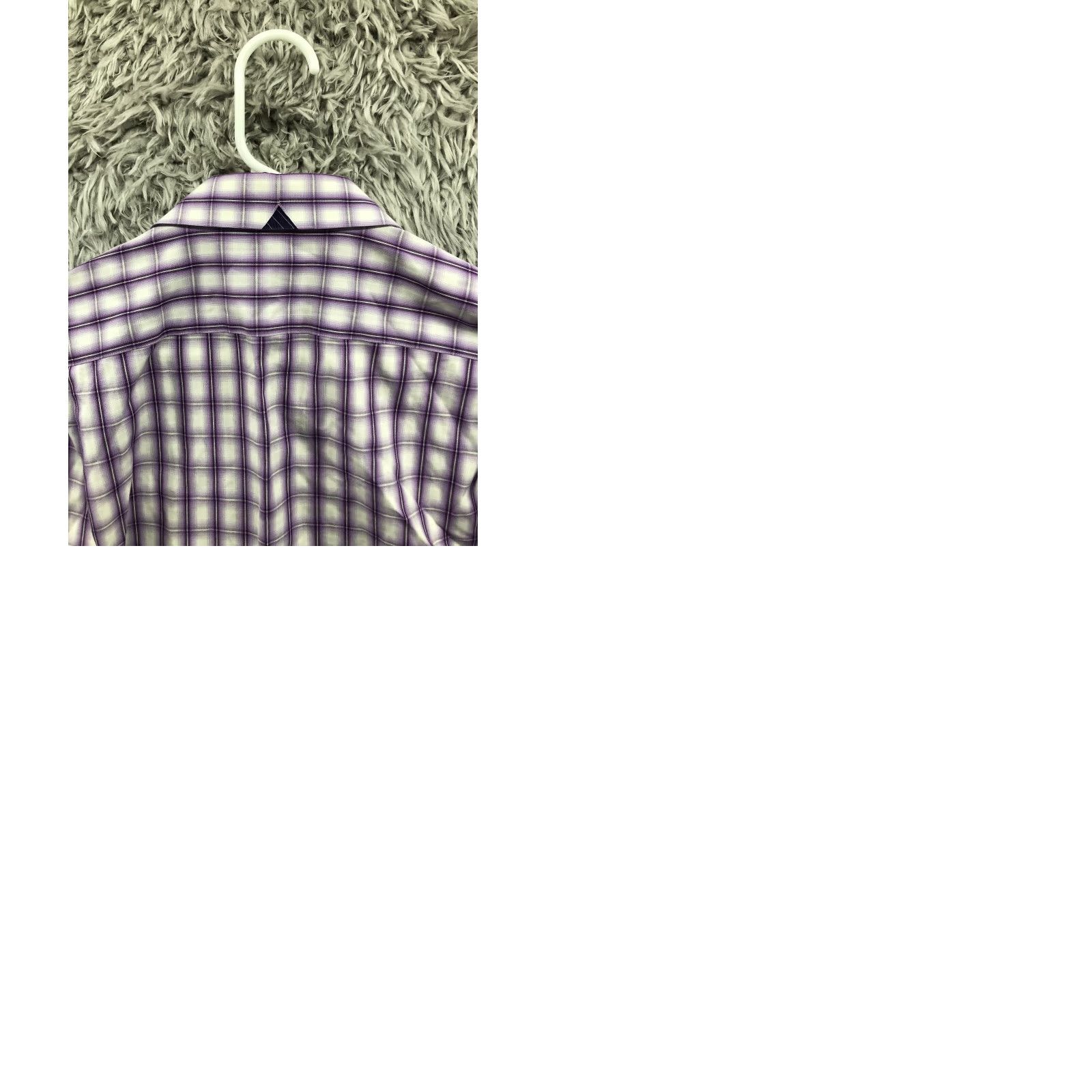 Ben Sherman Ben Sherman Shirt Mens Purple Long Sleeve Spread Collar 16.5 32-33 Button-Up Regular Plaid Size US XL / EU 56 / 4 - 9 Thumbnail