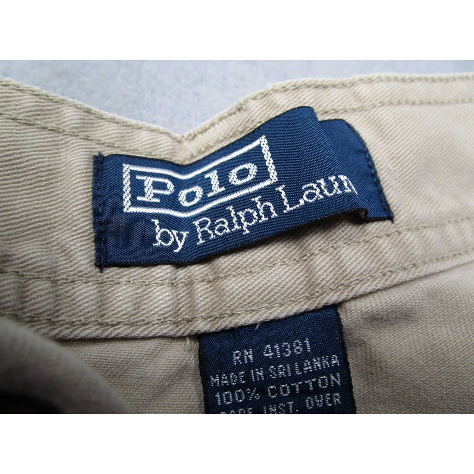 Polo Ralph Lauren VINTAGE Polo Ralph Lauren Chino Cargo Shorts Mens 38 Flat Front Classic Pockets Beige Size US M / EU 48-50 / 2 - 2 Thumbnail