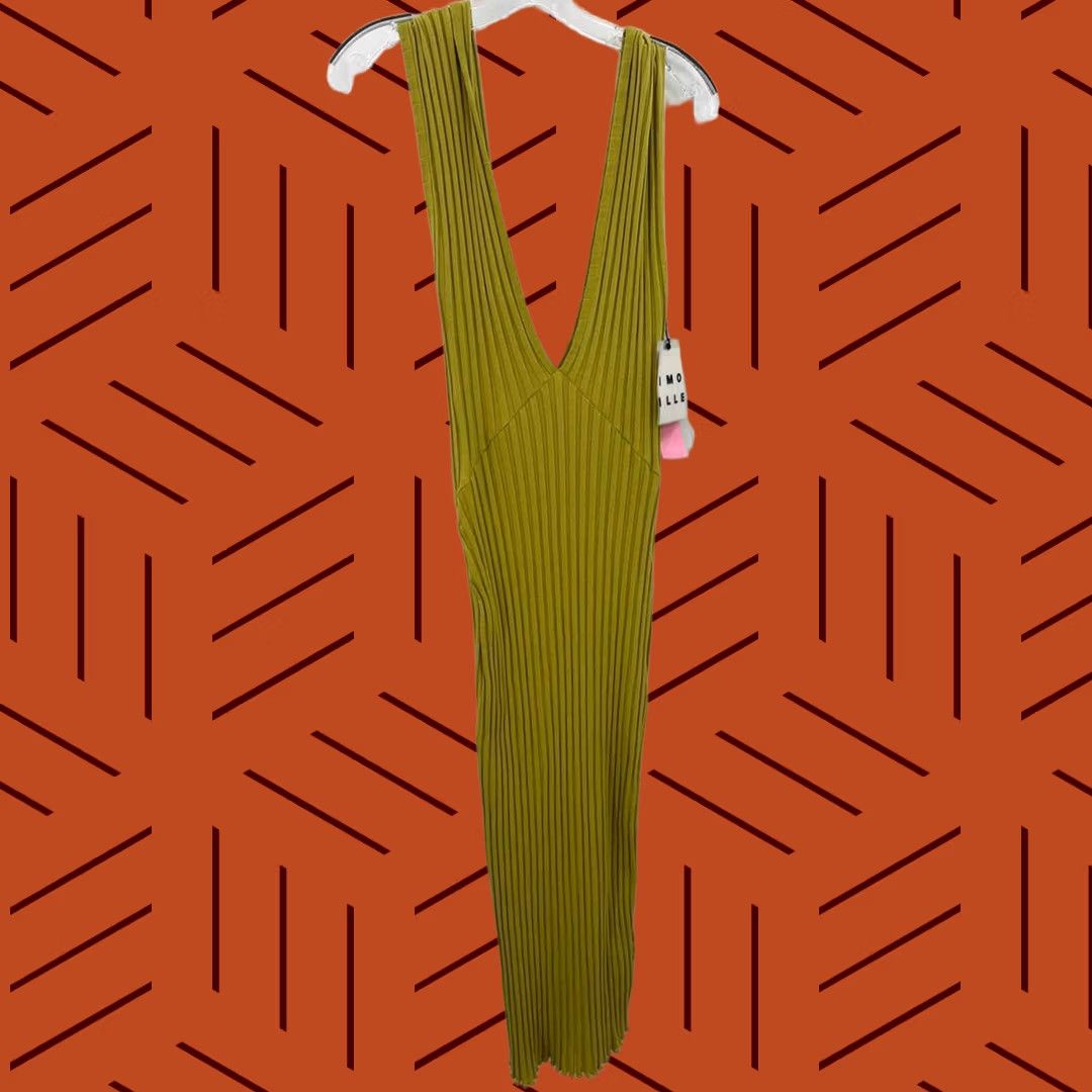 Simon Miller Simon Miller Green Maxi Sleeveless Dress Medium Size M / US 6-8 / IT 42-44 - 1 Thumbnail