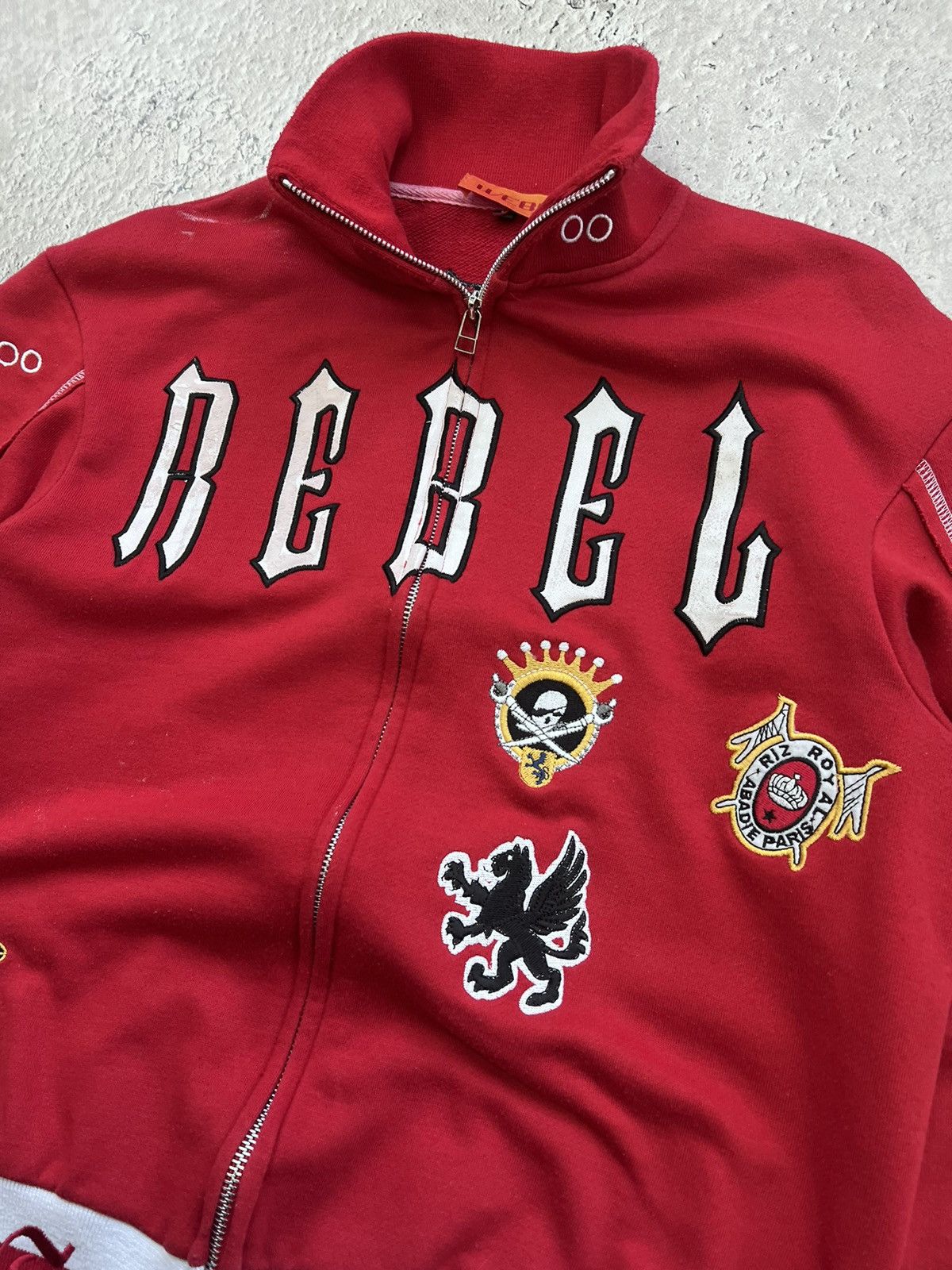 Ed Hardy × Vintage Vintage Y2K Ed Hardy Style Skull Zip UP Hoodie Size US M / EU 48-50 / 2 - 6 Thumbnail