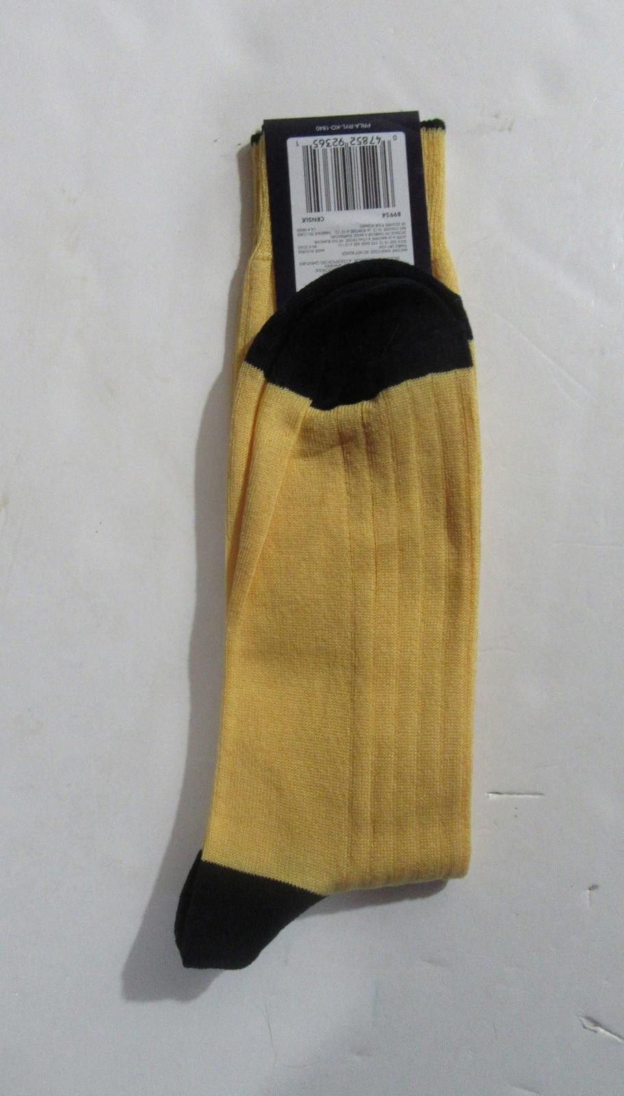 Polo Ralph Lauren Polo Ralph Lauren Trouser Socks Yellow Ribbed 1 Single Pair Size ONE SIZE - 3 Thumbnail