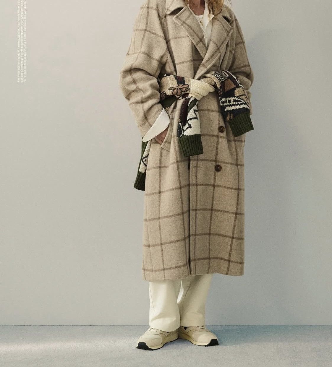 Aime Leon Dore Aime Leon Dore Double-Breasted Windowpane Topcoat size Large Size US L / EU 52-54 / 3 - 3 Thumbnail