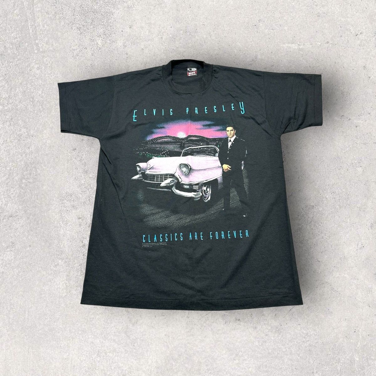 Band Tees × Fruit Of The Loom × Vintage Vintage Elvis tee Size US L / EU 52-54 / 3 - 1 Thumbnail