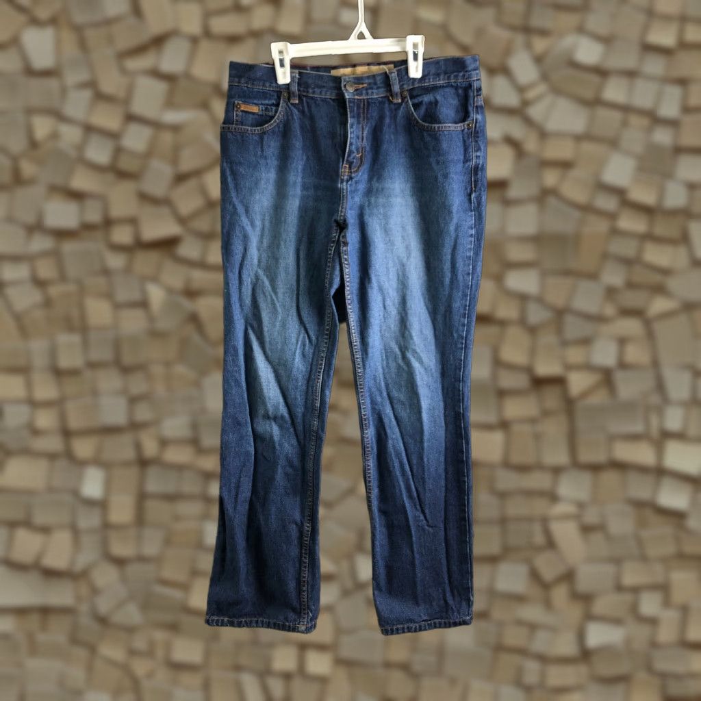 Eddie Bauer Eddie Bauer Womens Jeans Bootcut Denim Medium Wash Blue Size 10 Regular 31in Inseam Pockets Zipper Button Belt Loops Denim Jeans Women Size 32" / US 10 / IT 46 - 1 Thumbnail