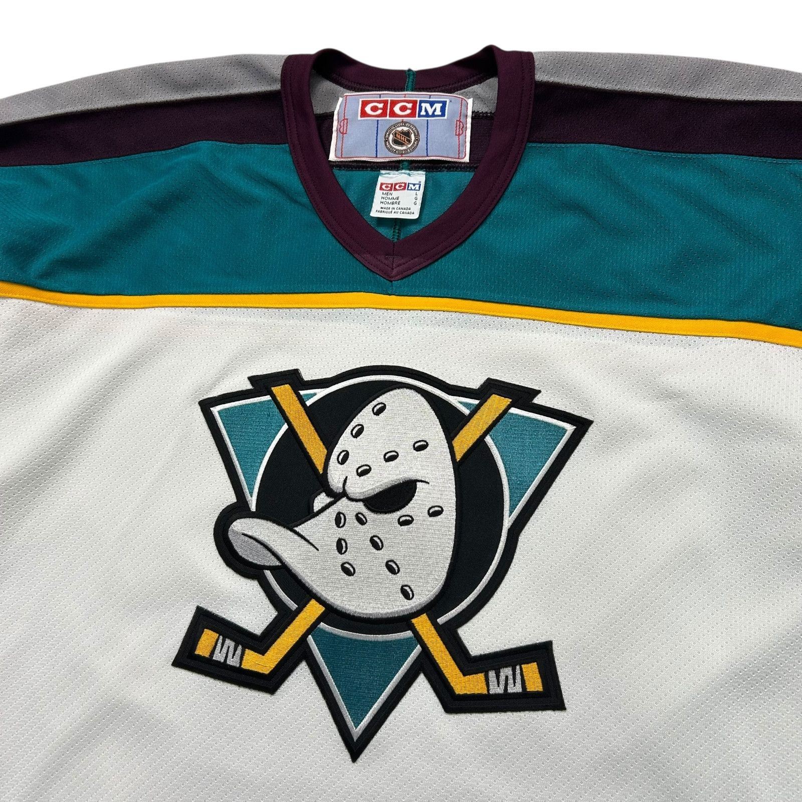 NHL VTG 90s MIGHTY DUCKS CCM HOCKEY JERSEY SIZE L MADE IN CANADA Size US L / EU 52-54 / 3 - 2 Thumbnail