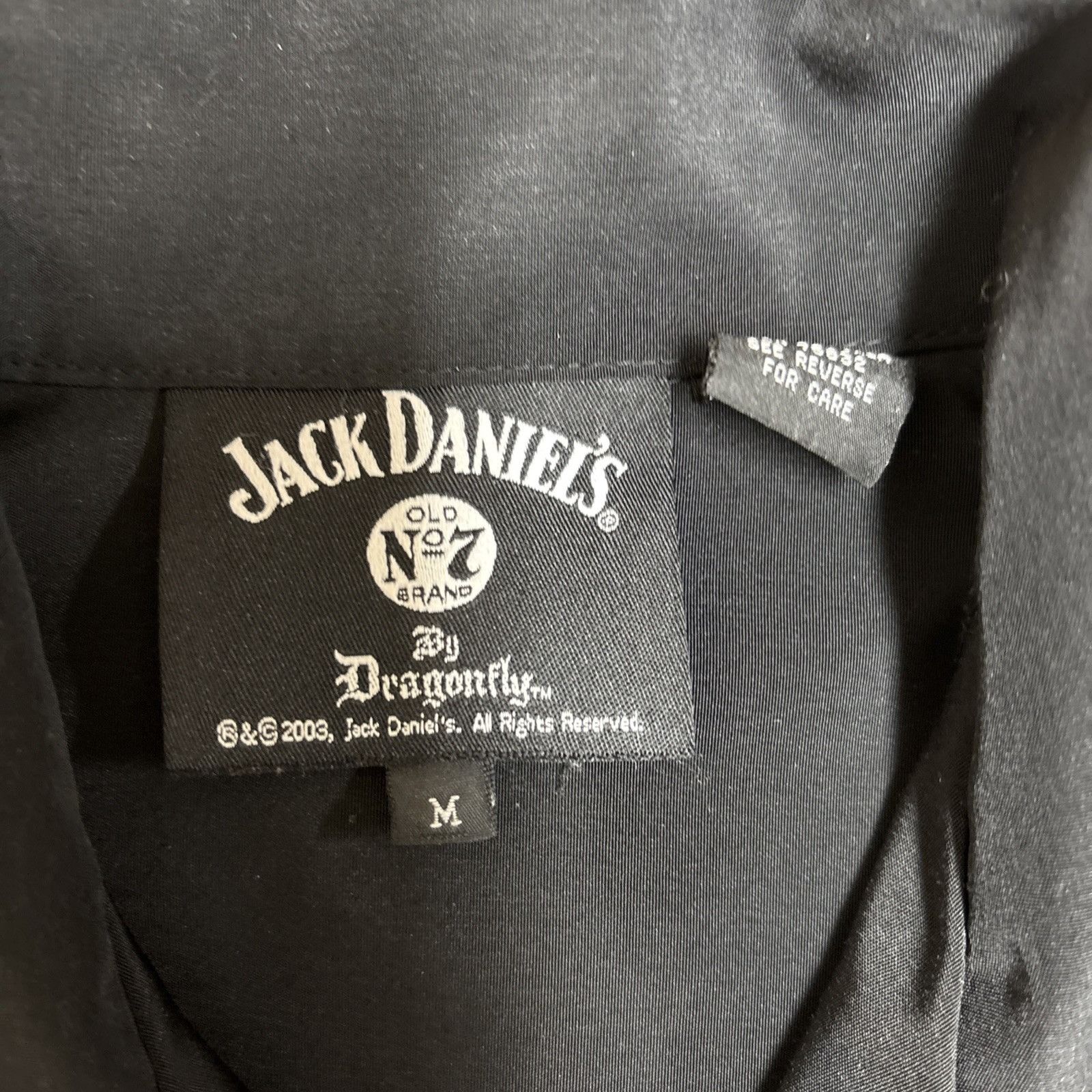 Dragonfly Jack Daniels Dragonfly Shirt Mens Medium Black Whiskey Borde Size US M / EU 48-50 / 2 - 5 Thumbnail