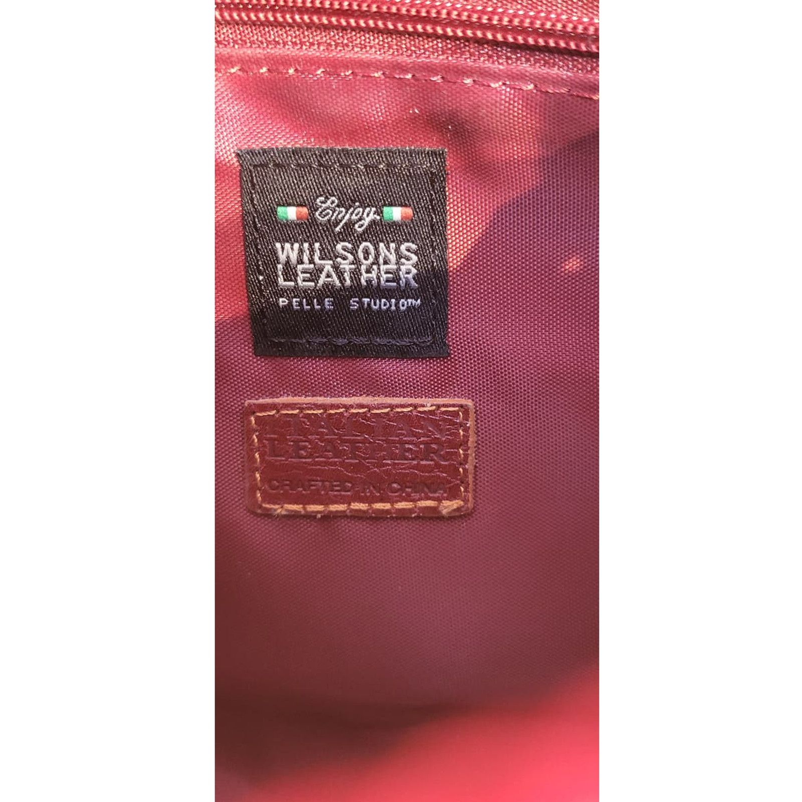 Pelle Pelle Vintage Leather Pelle Studio Maroon Italian Leather Purse Size ONE SIZE - 6 Thumbnail