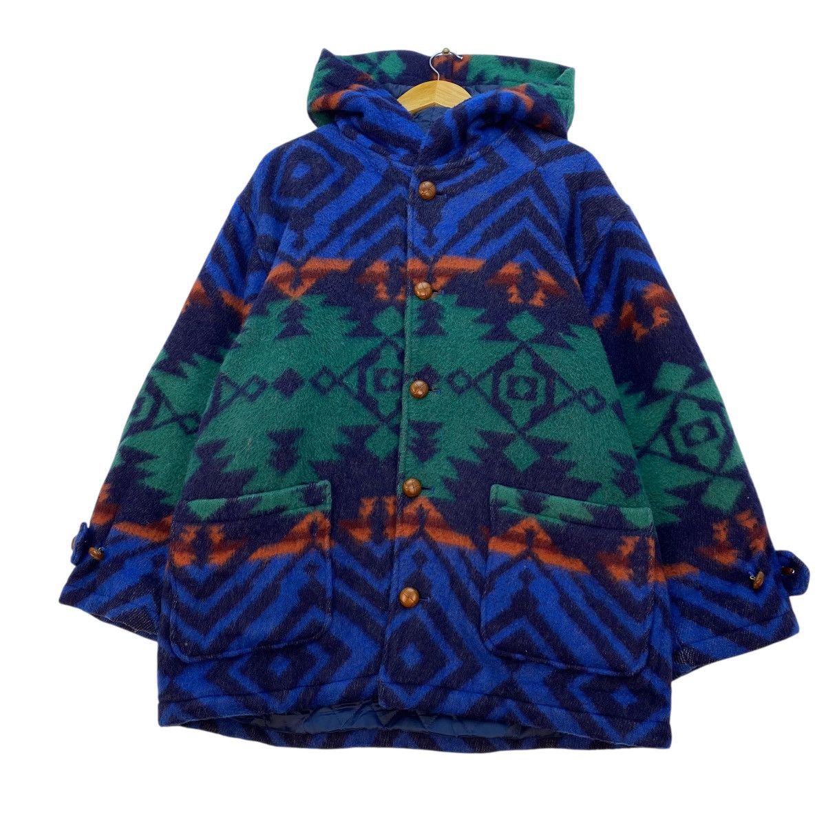 Pendleton 💥Vintage Sabu Roku Navajo-style Aztec hoodie wool jacket Size US M / EU 48-50 / 2 - 3 Thumbnail